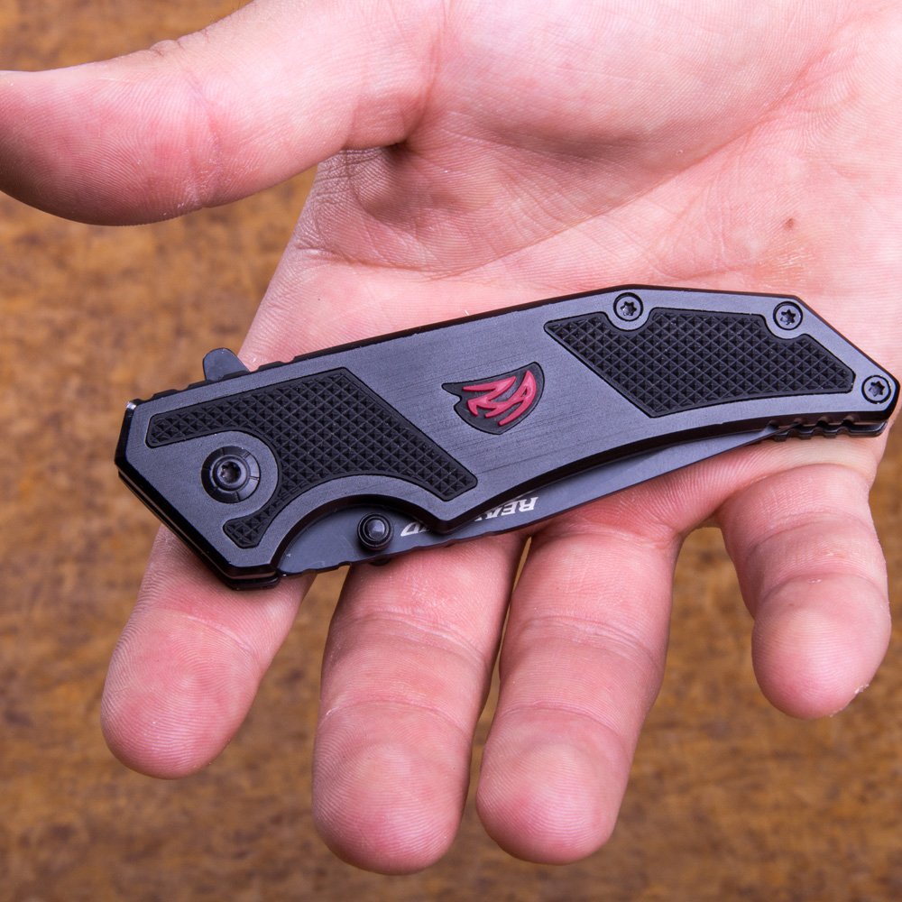 Real Avid COR-EDC Folding Knife - Premium Tactical Pocket Knife with Durable Stainless Steel Blade - Perfect for Camping, Hiking & Everyday Carry (EDC)