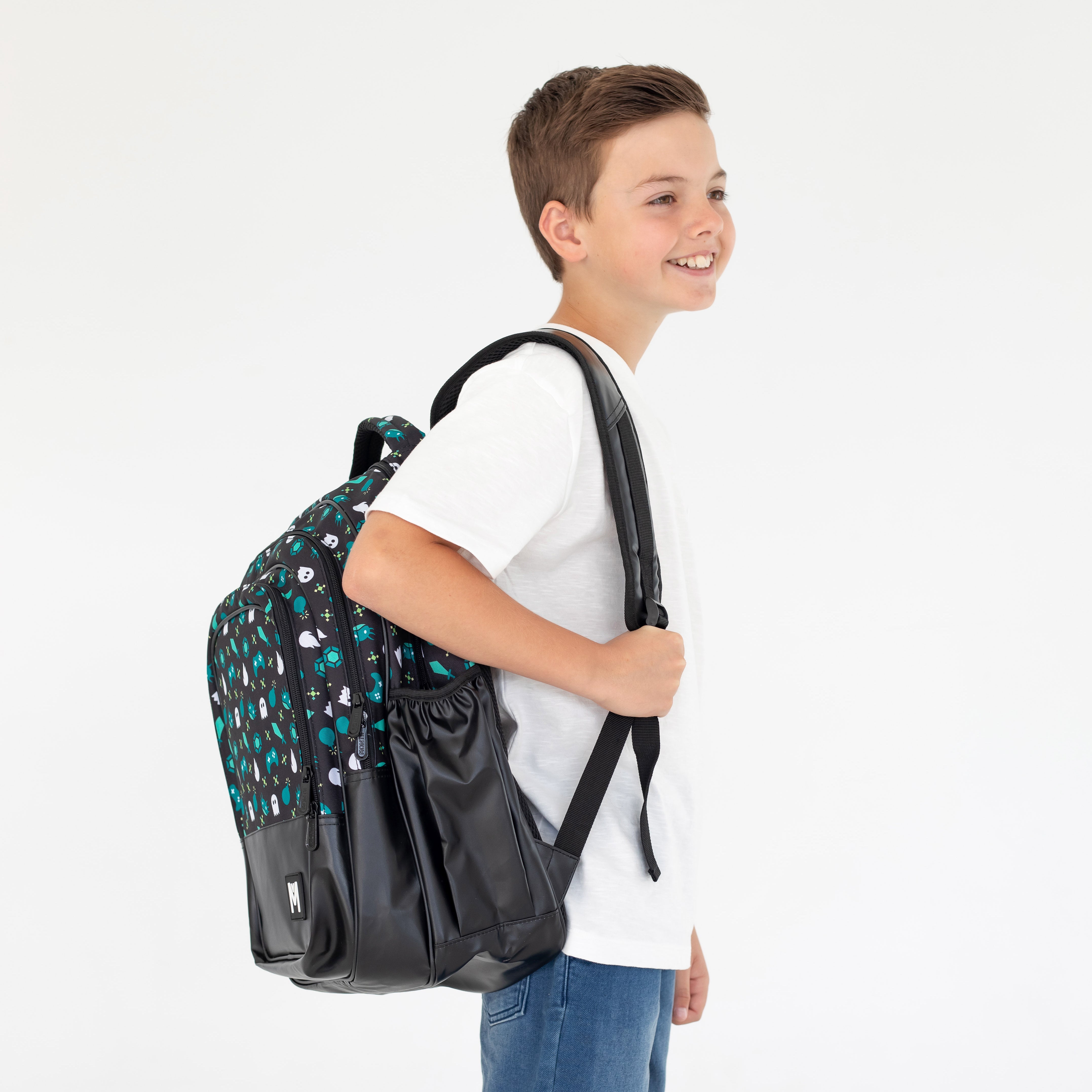 Montii.Co Gaming Backpack - Durable Laptop Backpack for Gamers with USB Charging Port - Perfect for Travel, School & Esports Events