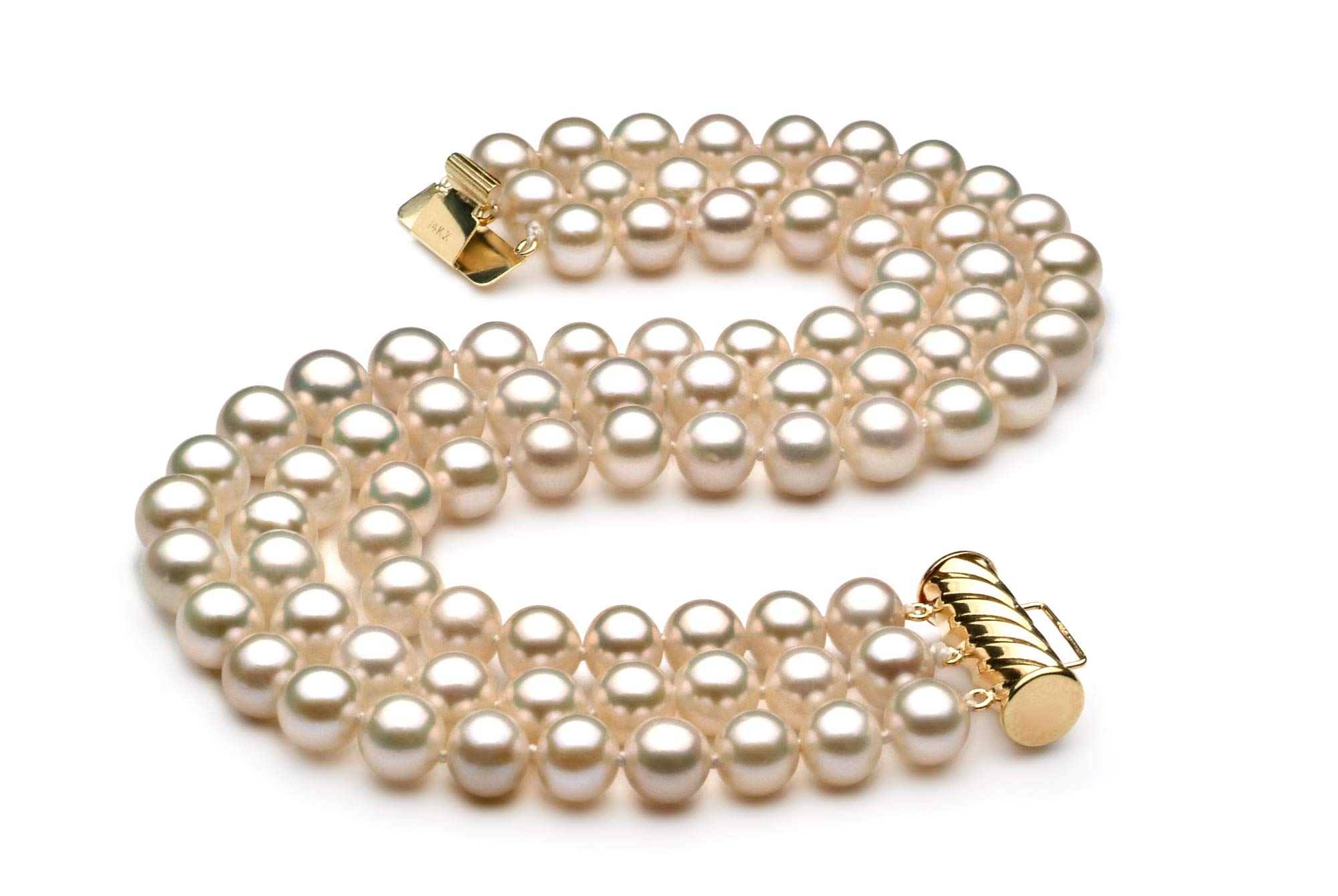 6-7mm AAA Grade Freshwater Cultured Pearl Bracelet for Women - Triple Strand White Pearl Jewelry Gift for Anniversary, Wedding & Special Occasions