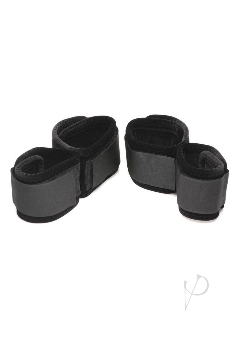 Premium Black Wrist to Ankle Restraints for Bedroom - Soft Bondage Cuffs for Couples, BDSM Play & Sensual Exploration