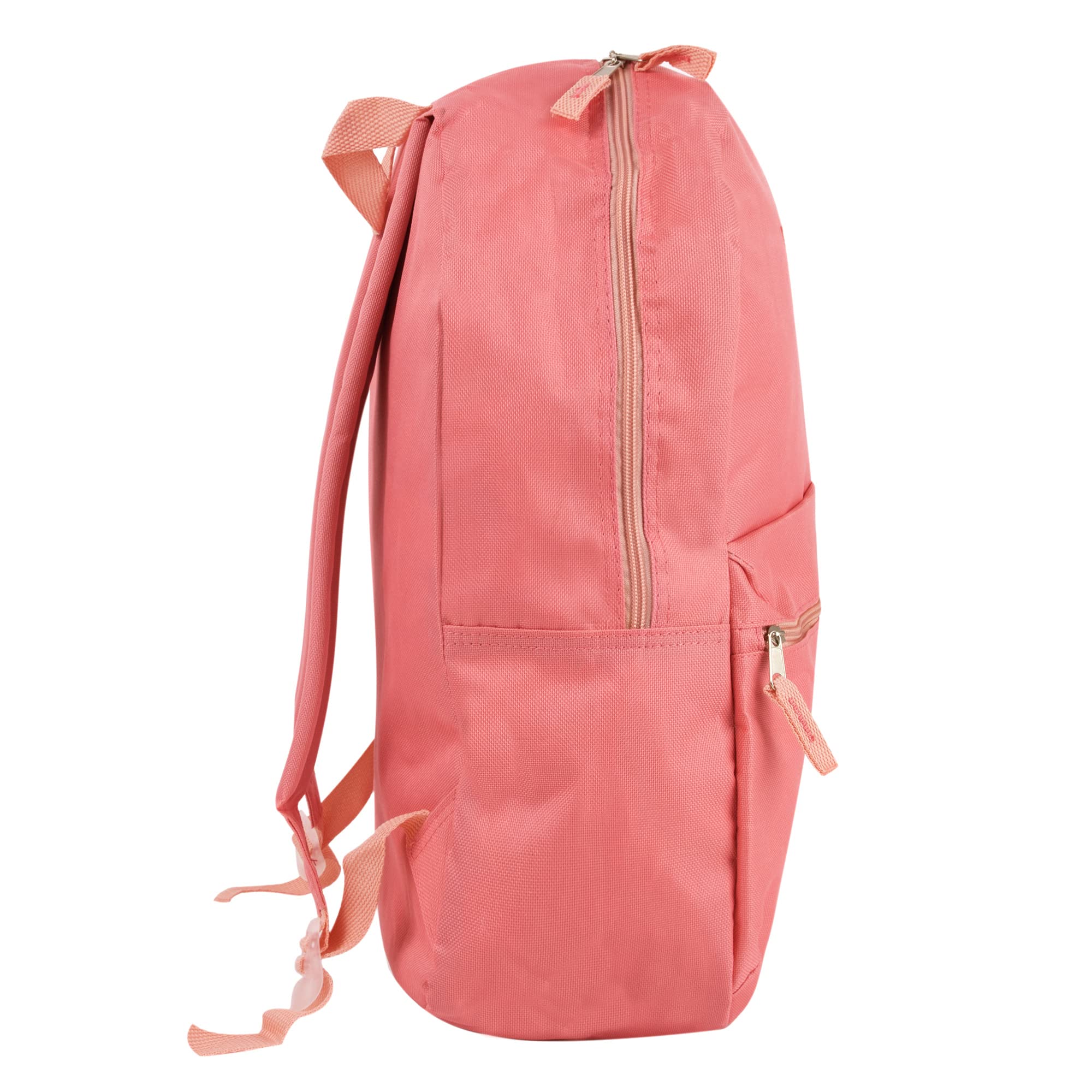 **Trail Maker Classic 17 Inch Hiking Backpack with Adjustable Padded Shoulder Straps - Lightweight & Durable for Outdoor Adventures, Travel & School (Coral)**    **Usage Scenarios:** Perfect for hiking, camping, school, travel, and everyday carry.