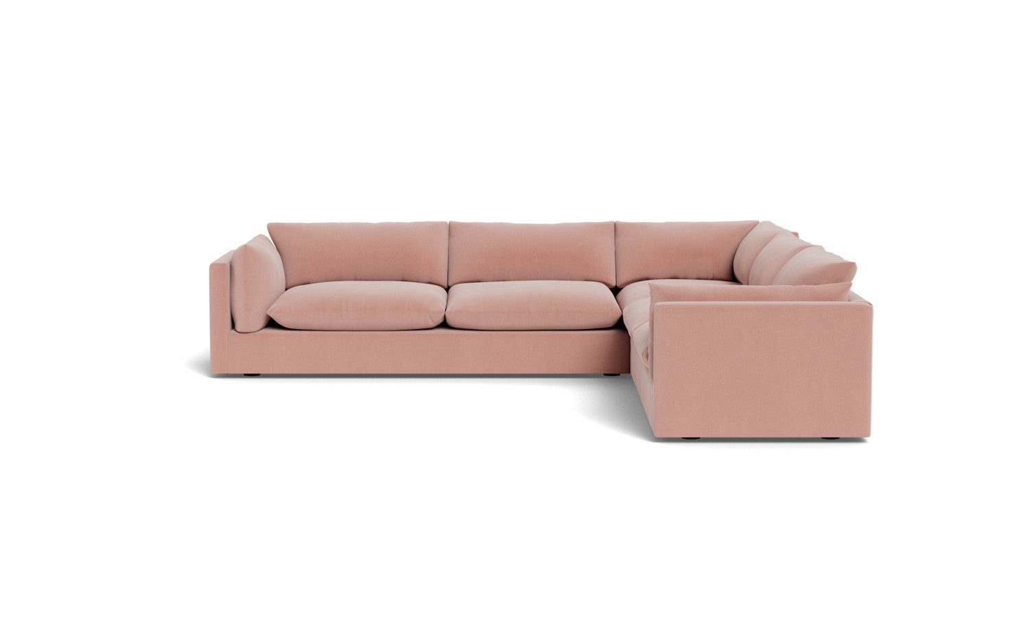 SoCo 124 Corner Sectional Sofa - Modern L-Shaped Couch with Storage & Recliner for Living Room, Family Room, or Home Theater - Comfortable Fabric Upholstery & Sturdy Frame