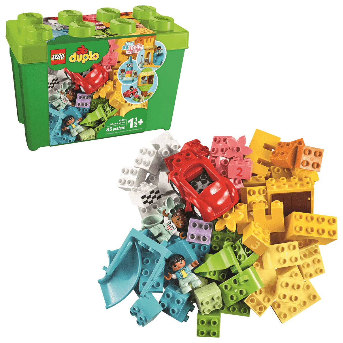 LEGO® DUPLO® Deluxe Brick Box - 10913 Building Blocks Set for Toddlers | Creative Learning Toys for Kids Ages 1.5-5 Years | Perfect for Preschool Education & Family Playtime