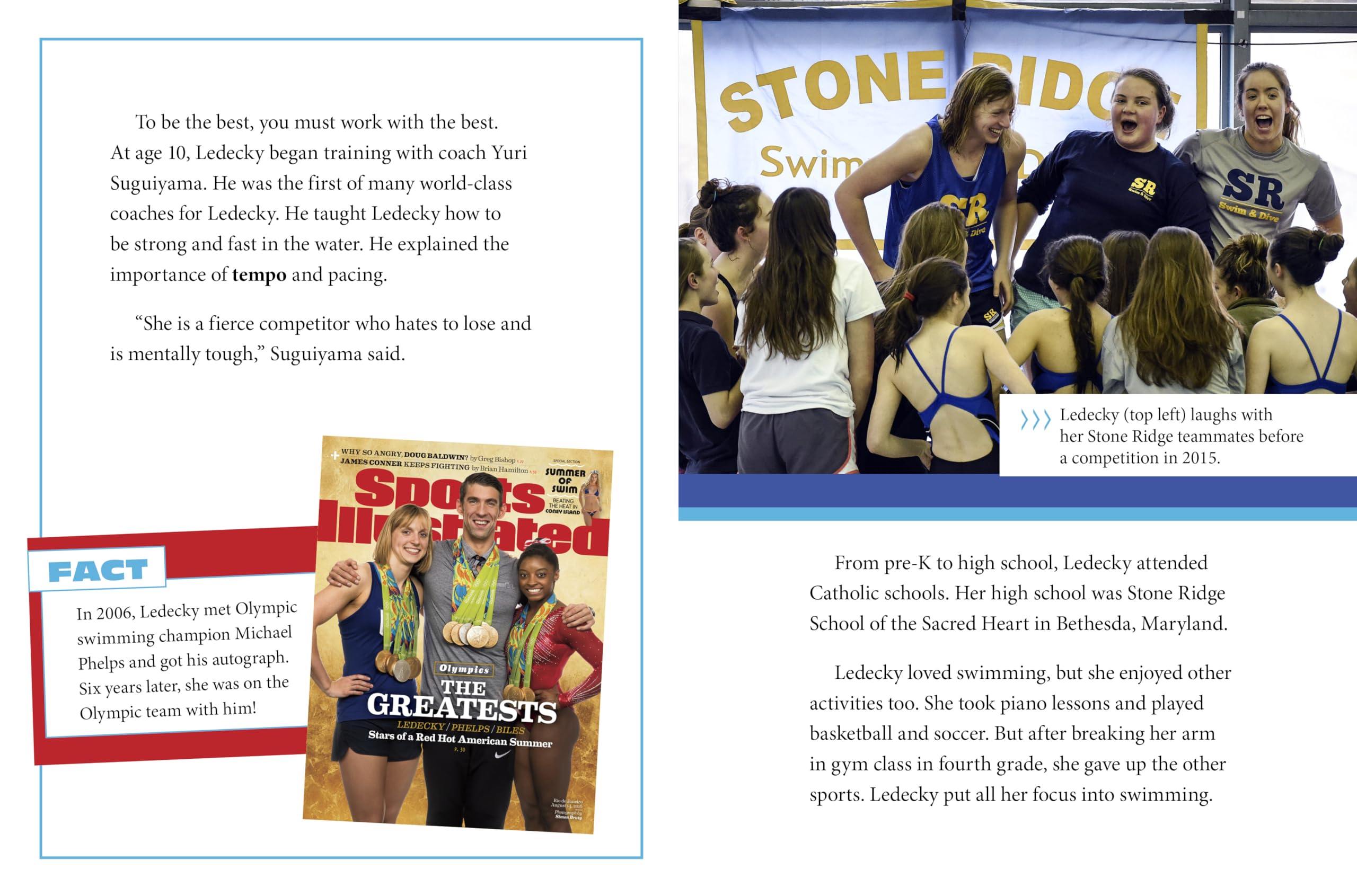 Katie Ledecky: Olympic Swimming Champion Biography Book for Kids | Sports Illustrated Stars of Sports | Inspiring Gift for Young Athletes & Swimming Enthusiasts