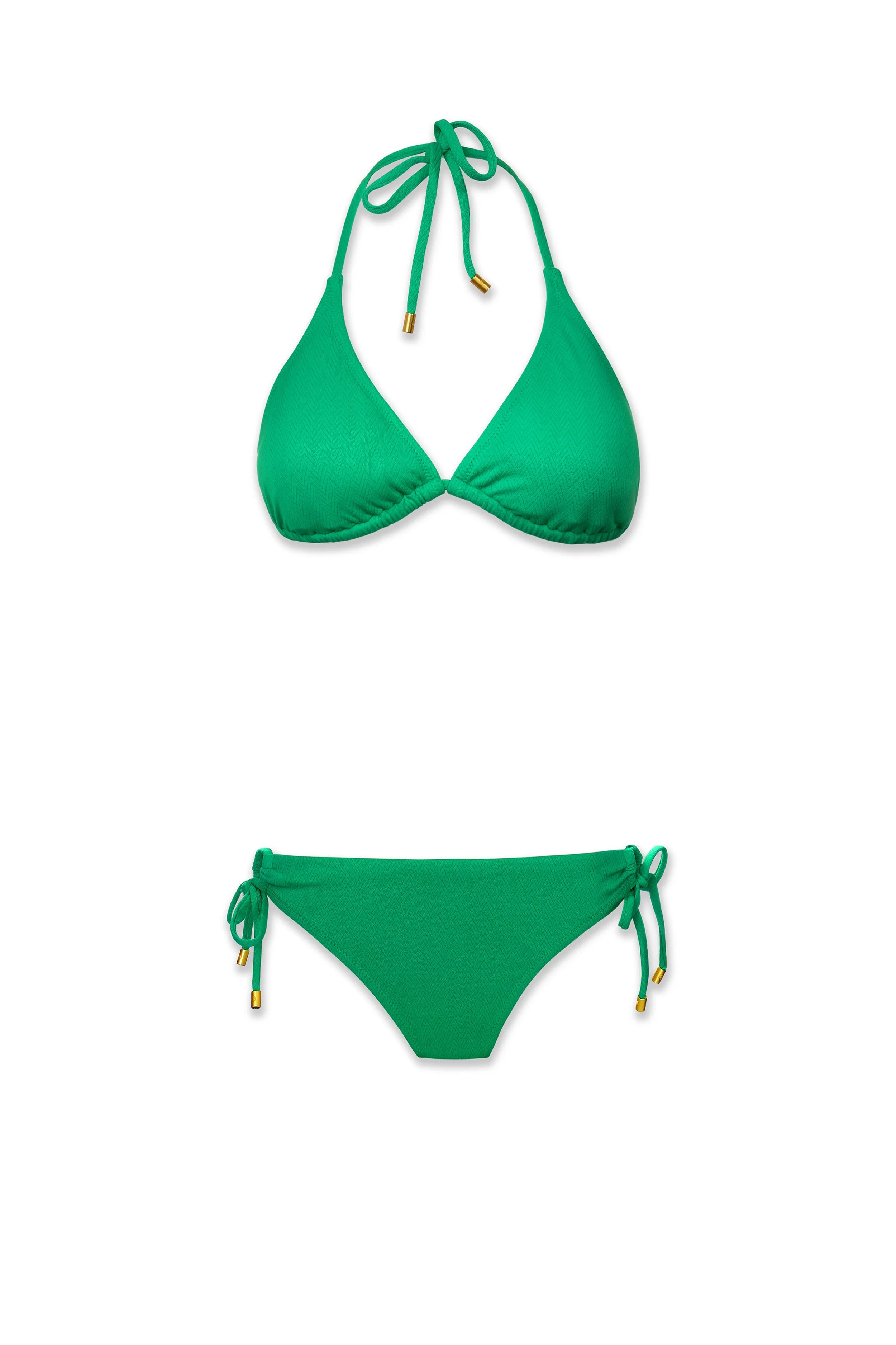 Chevron Textured Kelly Green Tunnel Side Hipster Panties - Stylish & Comfortable Underwear for Women - Perfect for Everyday Wear & Casual Outfits