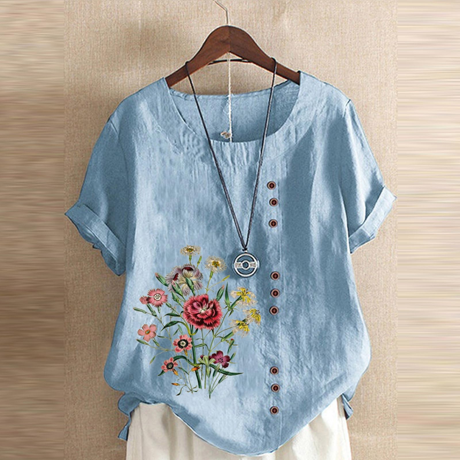 Women's Summer 2-Piece Outfit Set - Short Sleeve Lounge & Vacation Matching Sets | Casual Beachwear, Travel Clothes, and Relaxing Home Wear