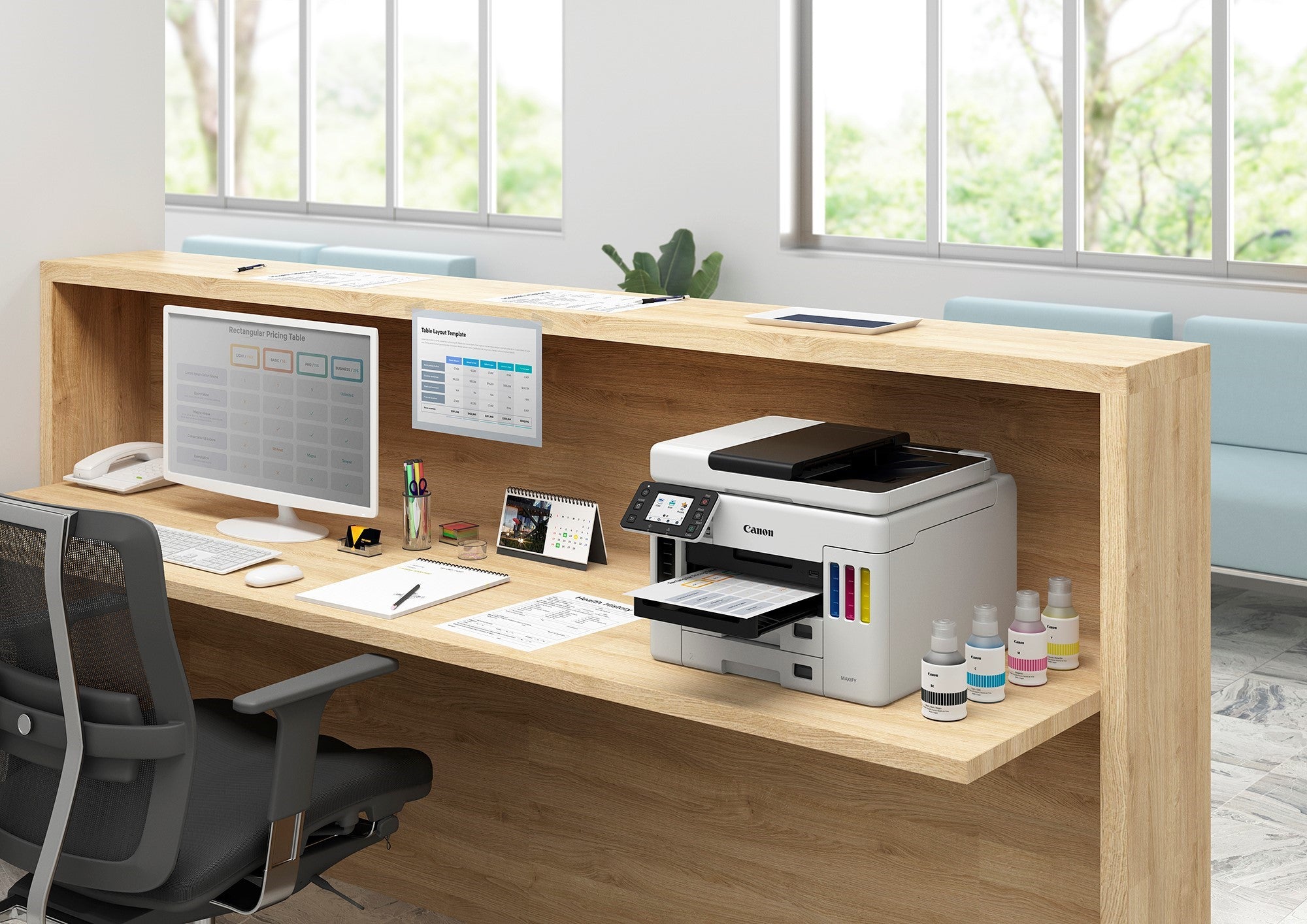 CANON MAXIFY GX7070 High-Speed Business Inkjet Printer with Refillable Ink Tanks - Perfect for Office Printing, Bulk Document Production & Small Business Needs