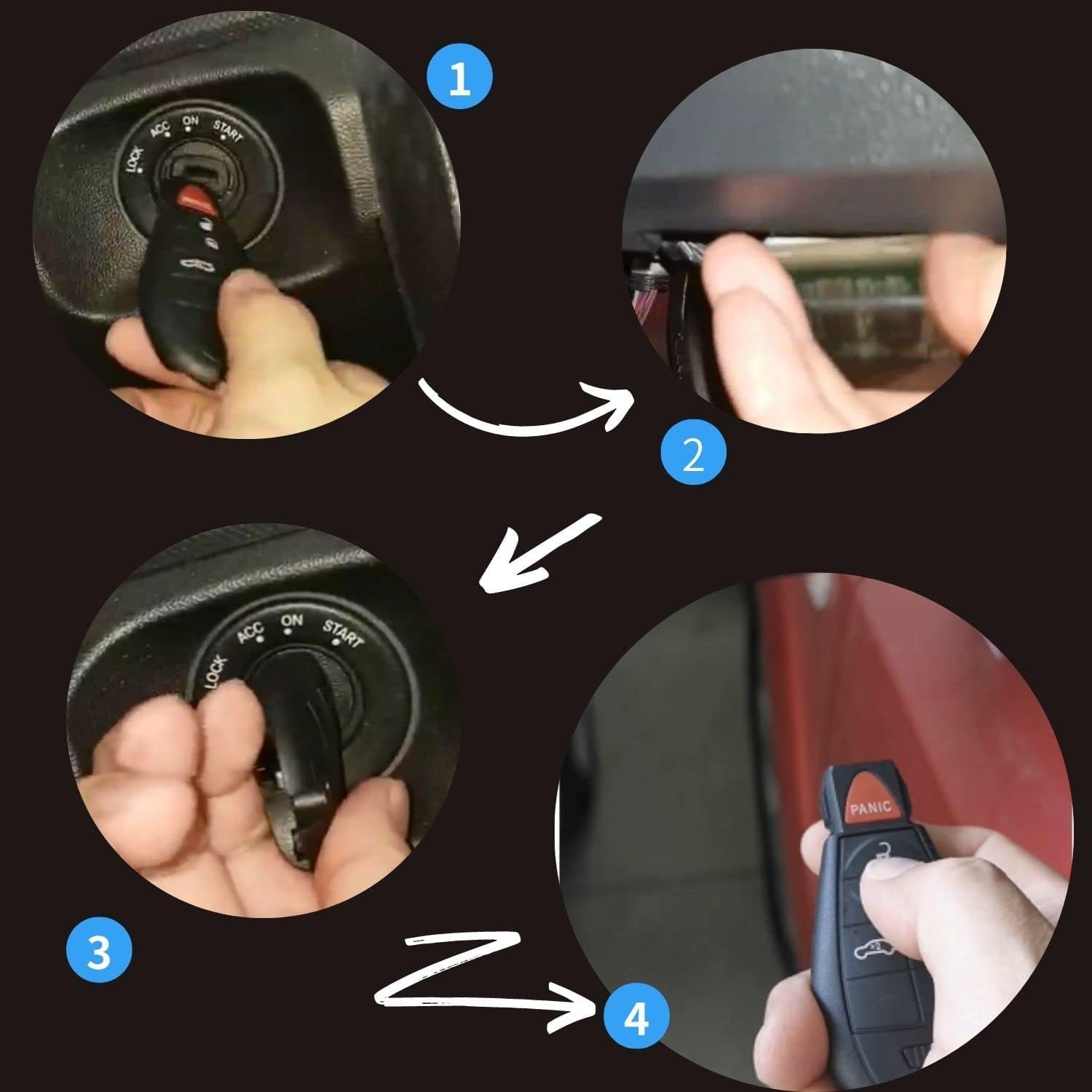Replacement Key Fob for 2008-2016 Chrysler Town & Country & Dodge Grand Caravan - Keyless Entry Remote M3N5WY783X IYZ-C01 - Perfect for Lost/Damaged Keys & Easy Vehicle Access