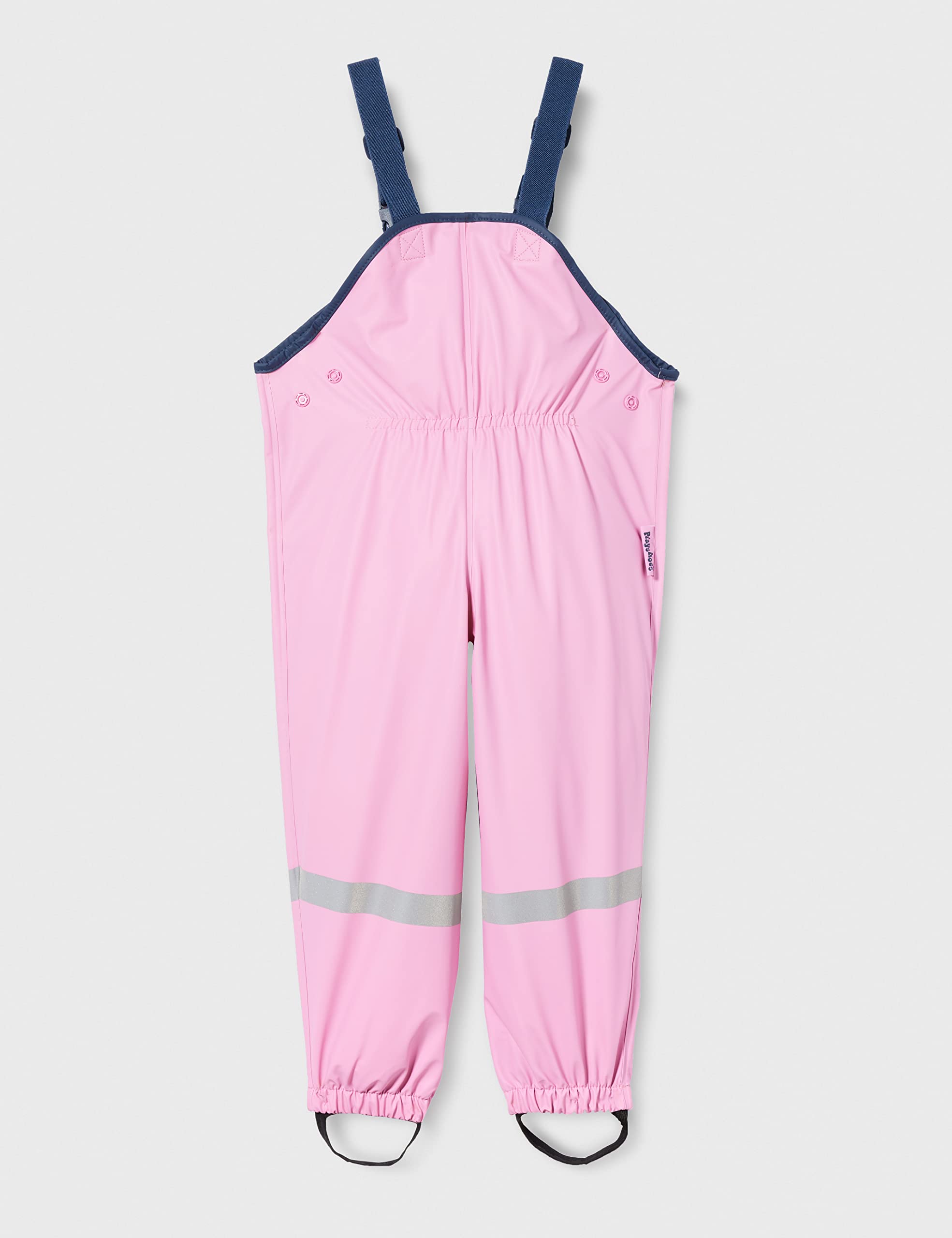 Waterproof Rain Bib Pants for Kids - Light Pink Size 116 | Outdoor Play, Rainy Day Protection, Gardening & Puddle Jumping