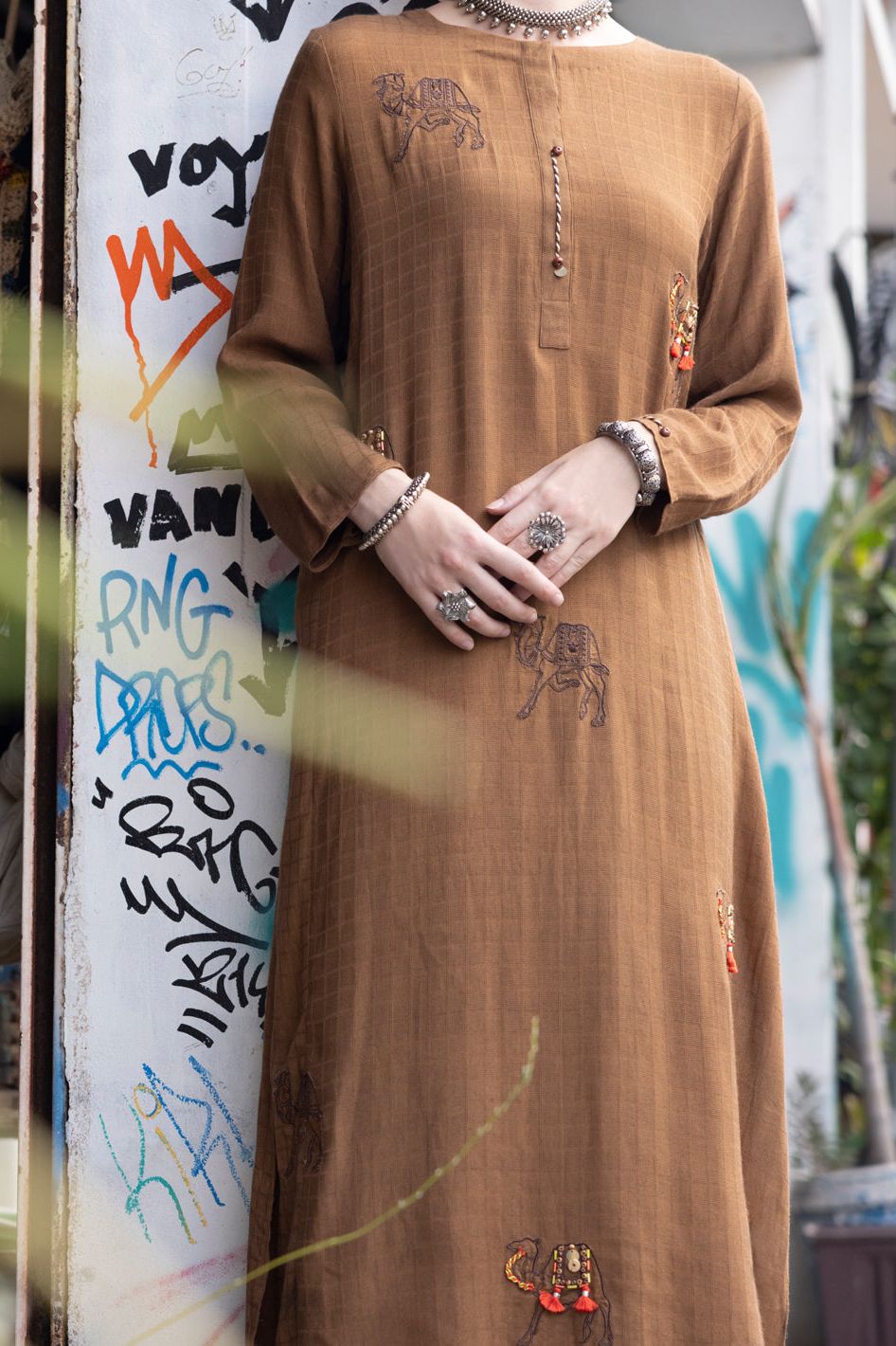 Premium Cotton Dobby Brown Stitched Suit - Formal Business Attire for Men - Perfect for Office Wear, Weddings & Special Occasions