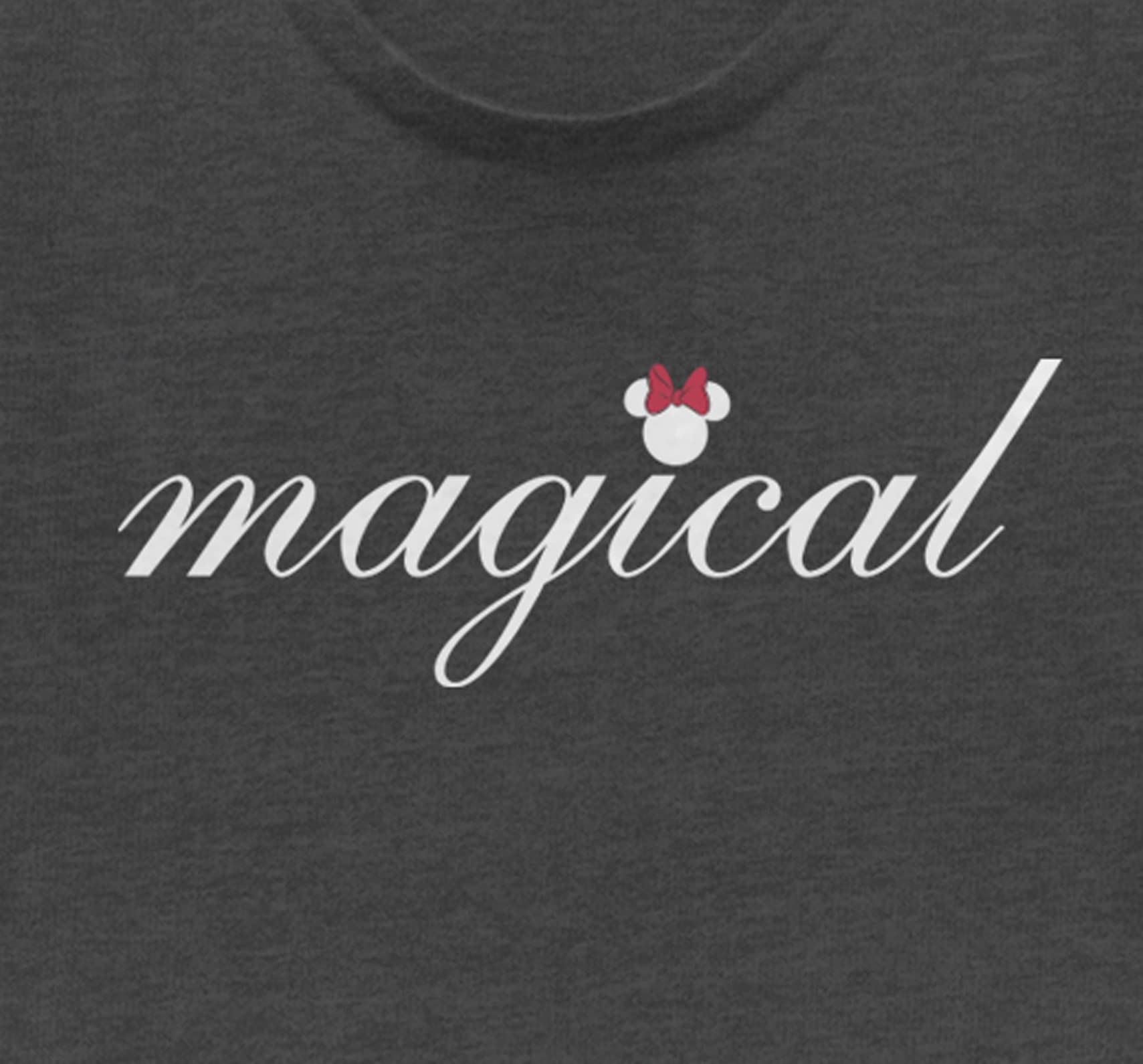 Disney Classic Mickey & Minnie Magical Script Women's Muscle Tank Top - Casual Summer Wear for Theme Parks, Beach Outings & Disney Fan Fashion