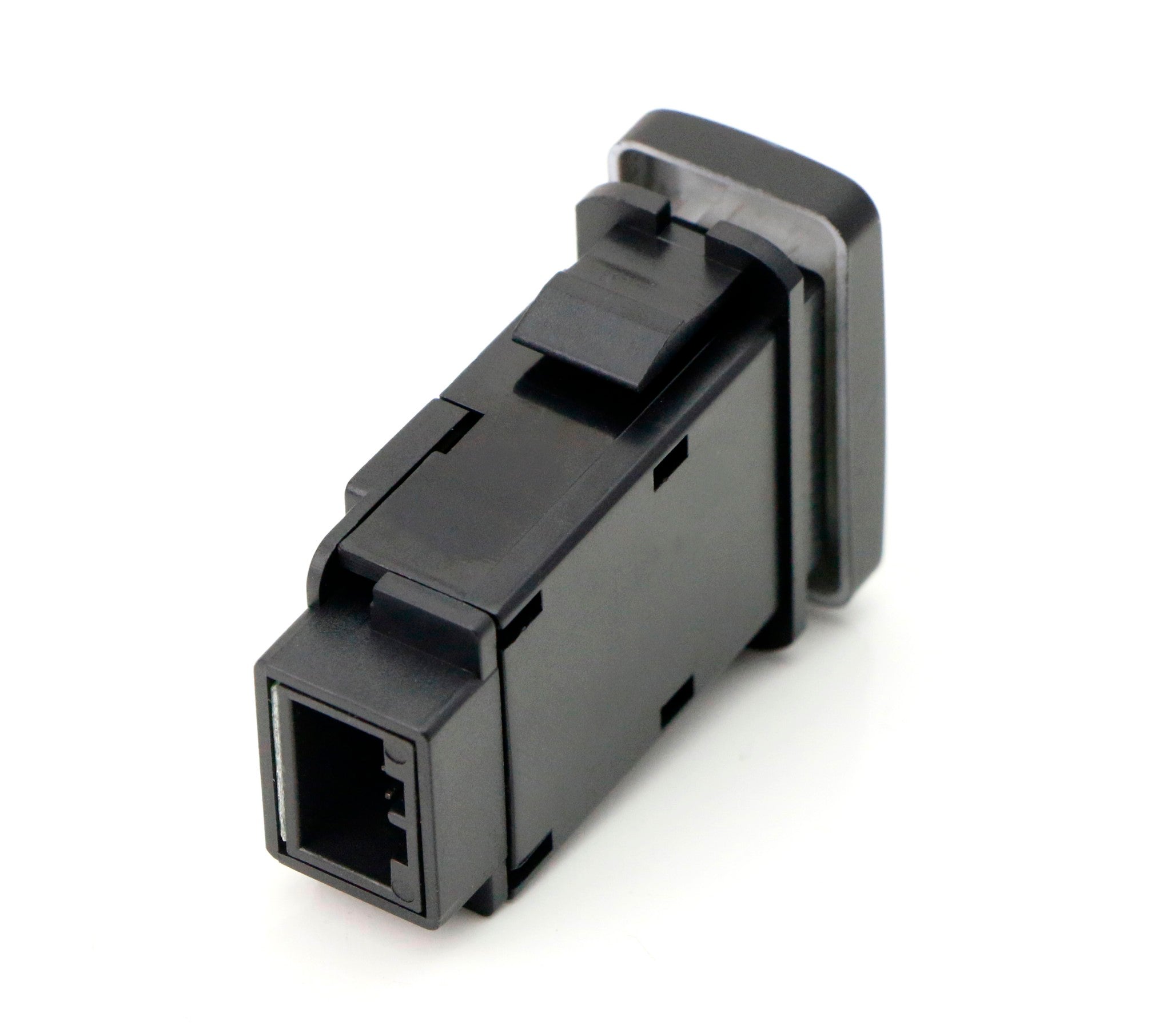 39mm 4 Pole 12V Push Button Switch with LED Light Bar - Waterproof Factory Style Switch for Automotive, Marine & Industrial Equipment (On/Off Indicator Light)