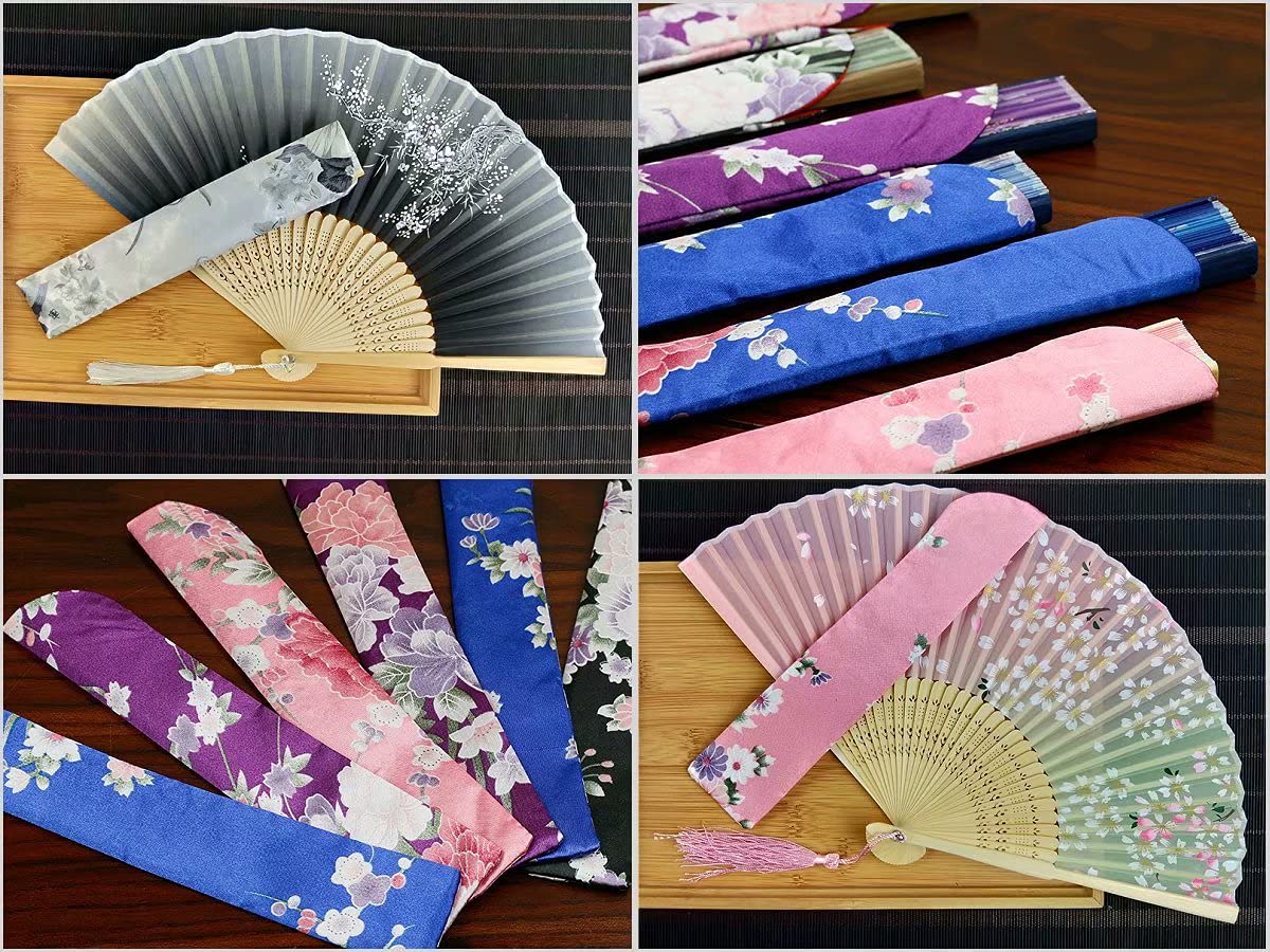 Handmade Custom Text Folding Fan - Green Silk Flower Fan with Bamboo Frame & Elegant Tassel - Baby Shower, Wedding, Birthday Party Gift - Perfect for Bridal Accessories, Photo Props & Summer Cooling