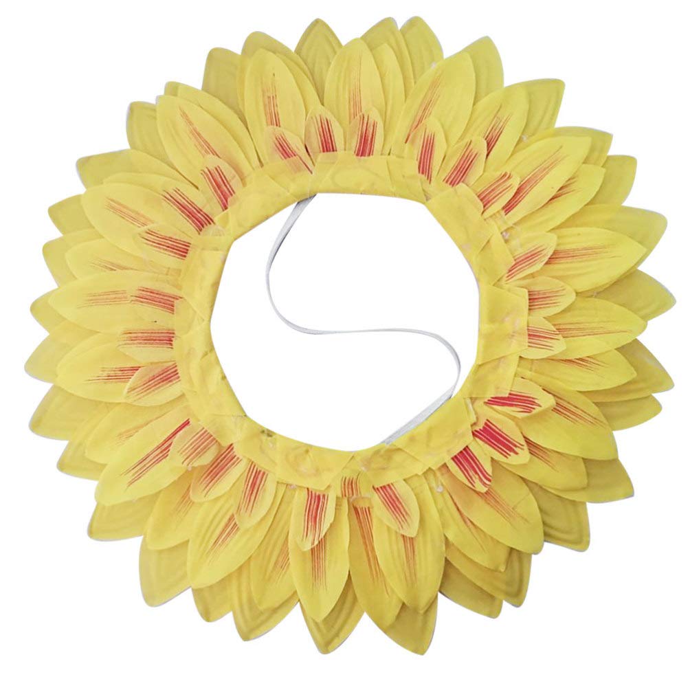 NUOBESTY Sunflower Headband - Funny Costume Accessory for Dance, Party, Festival & Games - Perfect for Kids, Teens, Adults & Kindergarten Performances - Great for Halloween, Cosplay, Stage Shows & Photo Booths