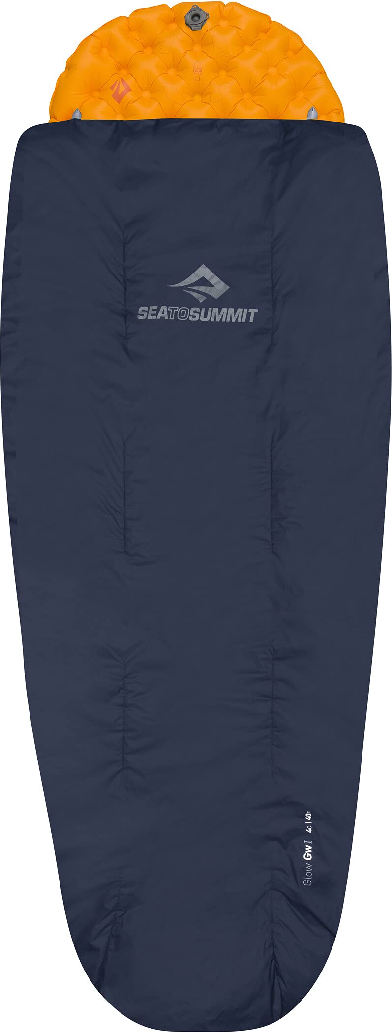 Sea to Summit Glow 50-Degree Synthetic Camping Quilt - Lightweight & Compact for Backpacking, Hiking & Outdoor Adventures