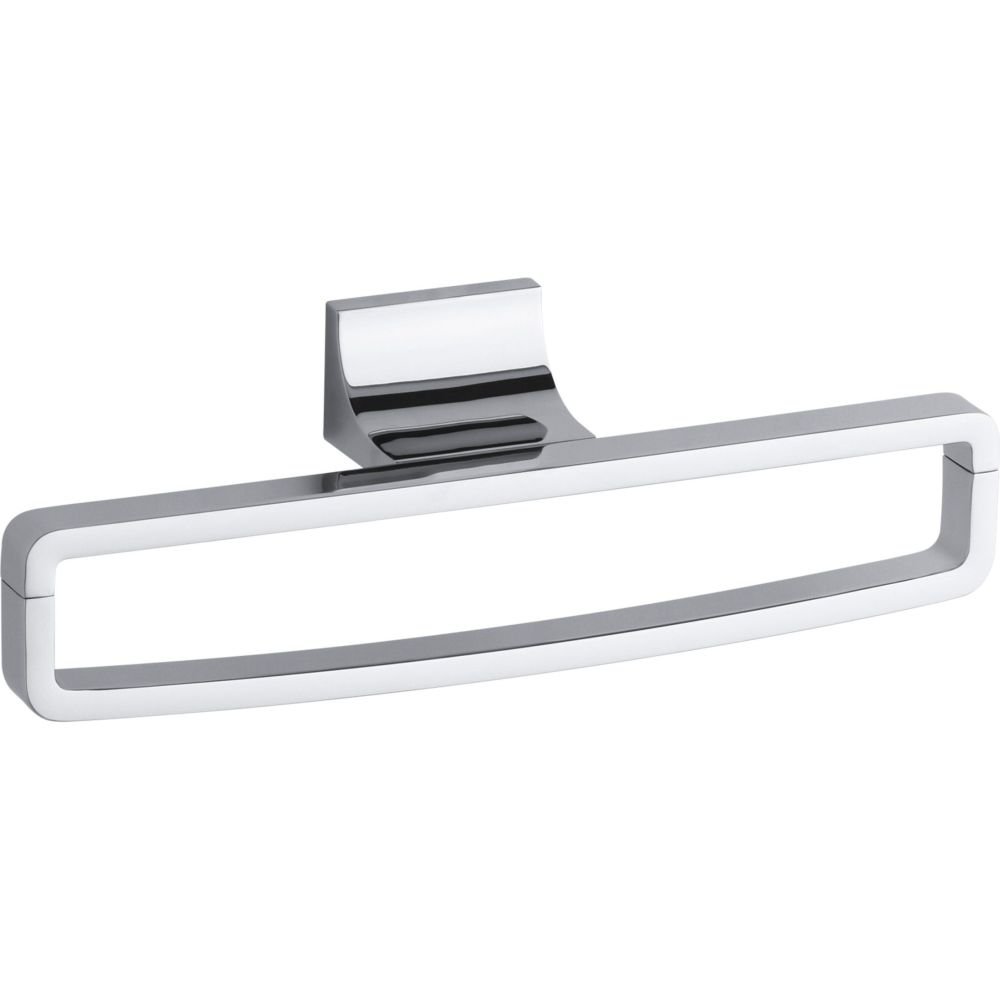KOHLER Loure Towel Ring - Polished Nickel Bathroom Accessory for Hand & Kitchen Towels - Perfect for Bathroom, Kitchen & Spa Decor