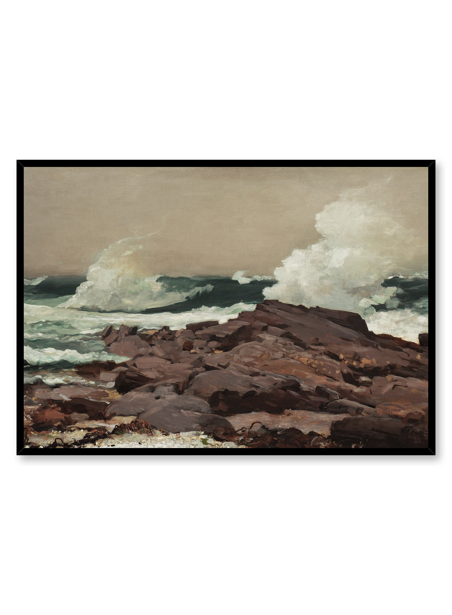 Eastern Point Wall Art Poster - Vintage Nautical Decor for Home, Office & Gifts - Perfect for Coastal, Beach House & Living Room Decorations