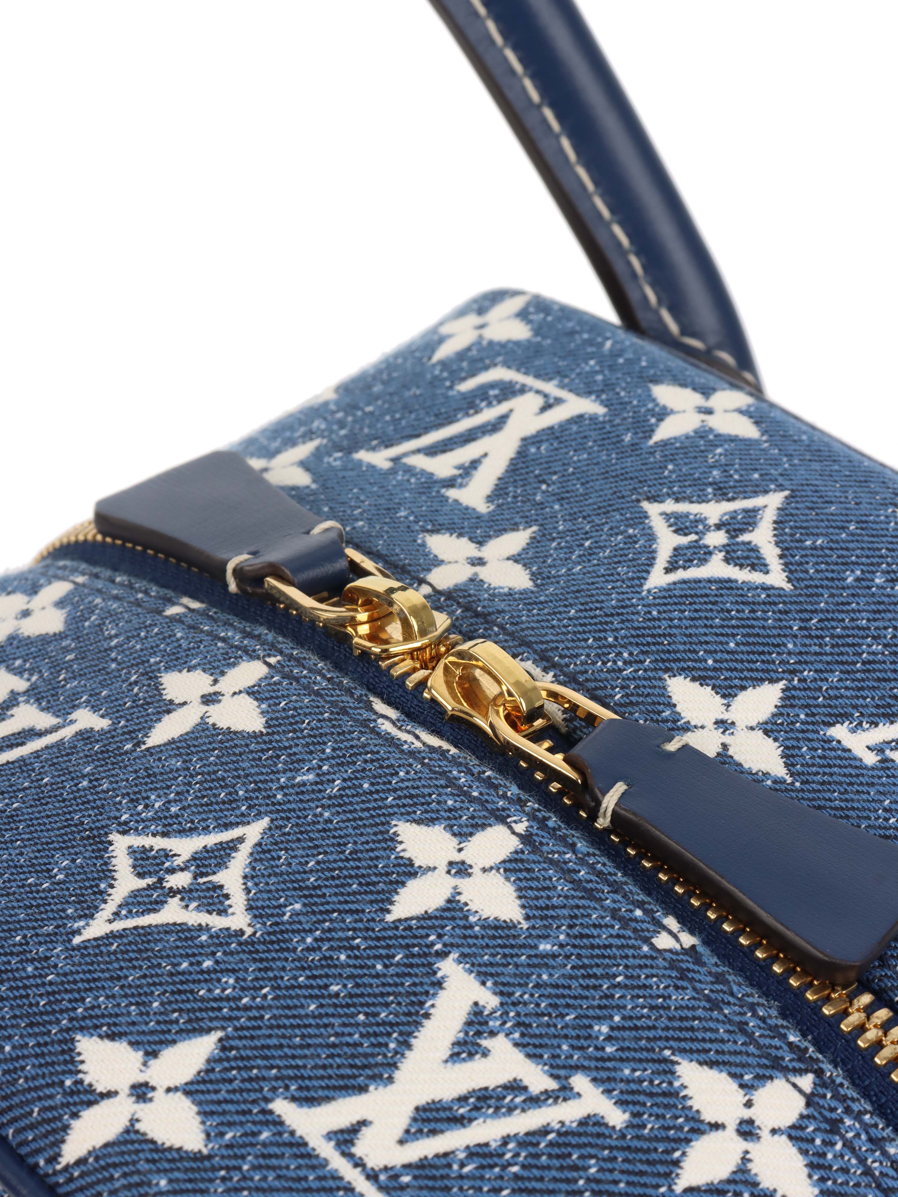 Authentic Louis Vuitton Denim Dice Bag - Luxury Designer Crossbody Purse for Women | Perfect for Casual Outings, Travel & Everyday Use