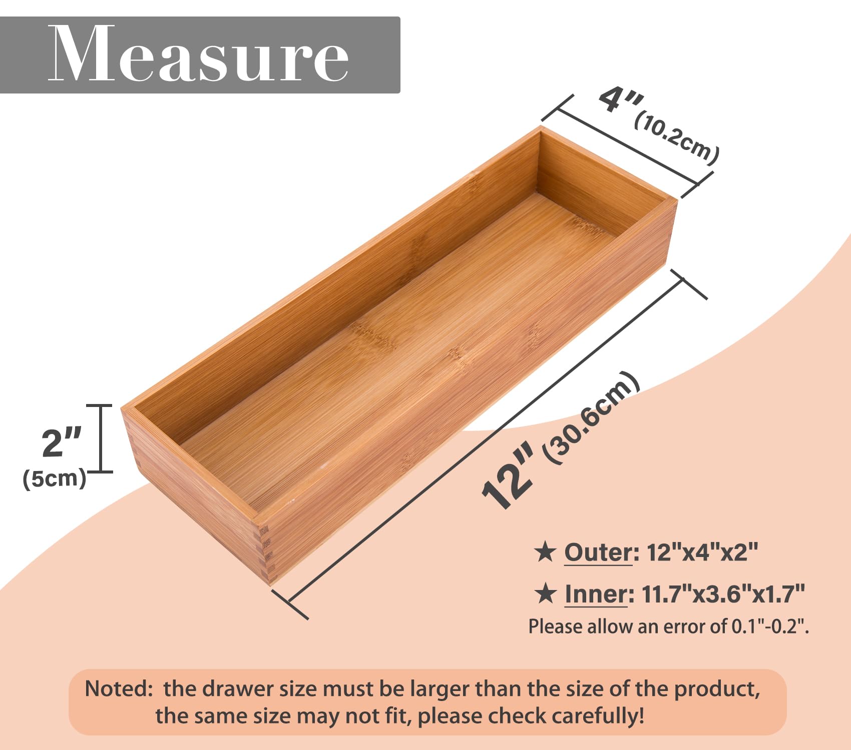 Bamboo Kitchen Seasoning Box - 12