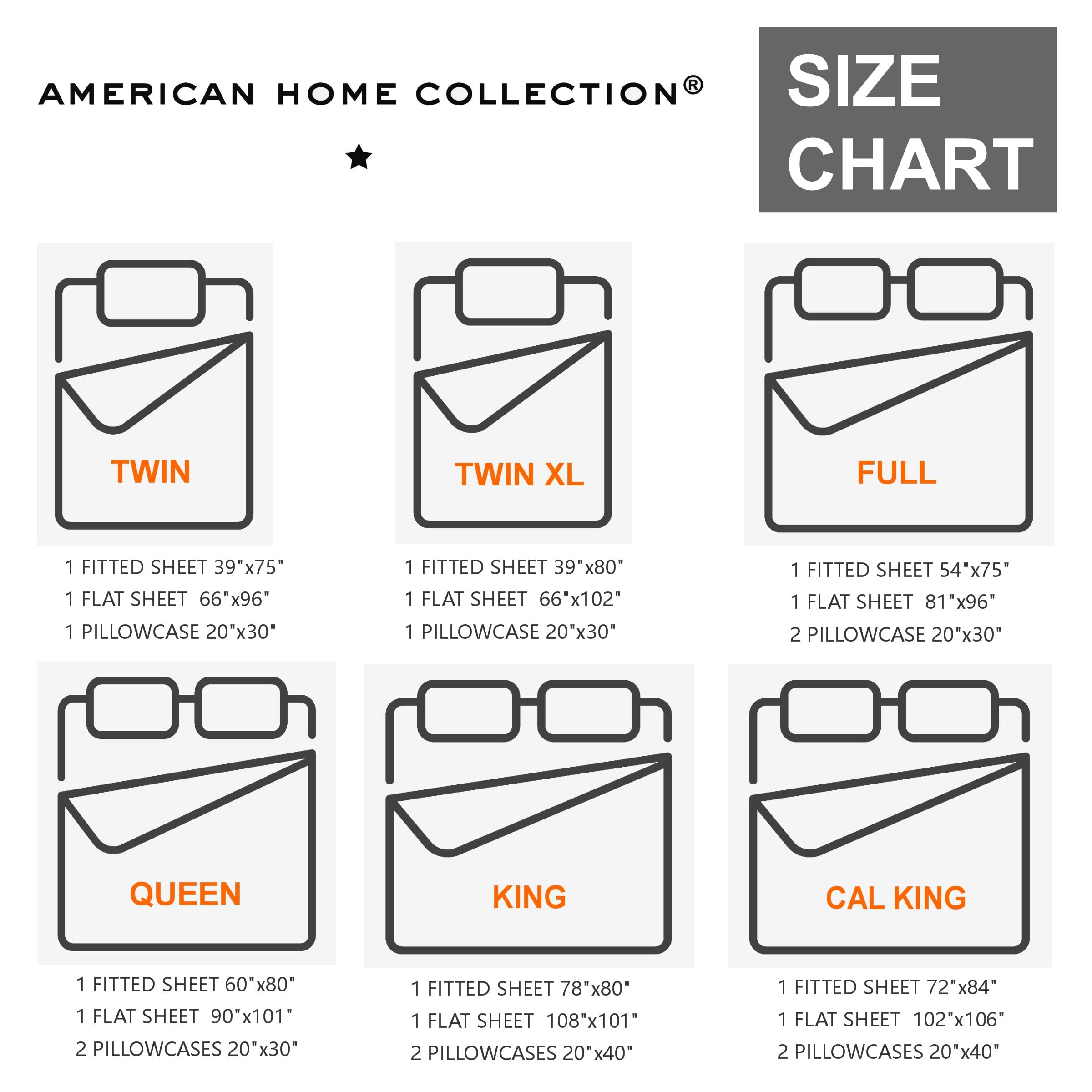 Premium King Size Sheet Set - 16