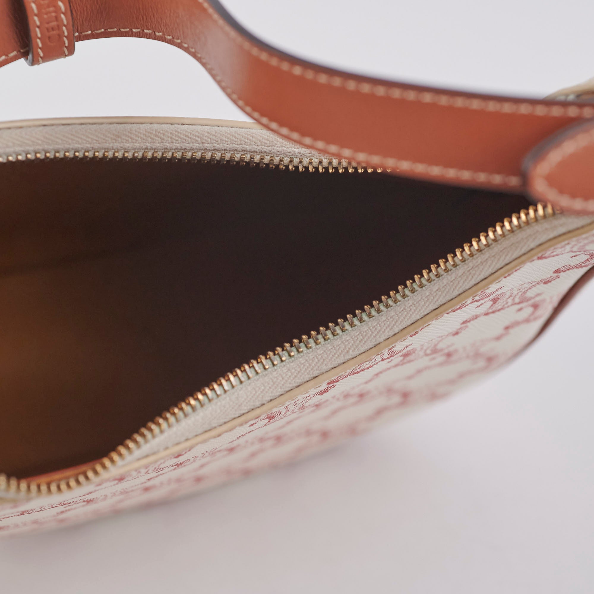 Celine Ava Triomphe Canvas Shoulder Bag in Red | Luxury Crossbody Purse for Women | Perfect for Date Night, Office & Travel
