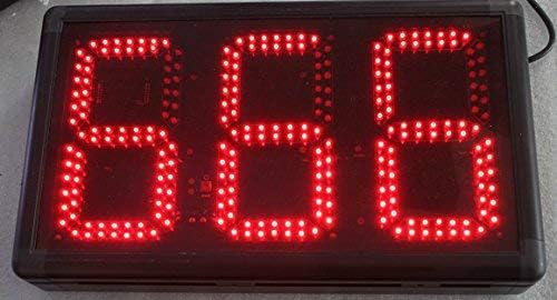 AZOOU 8-Inch 3-Digit LED Countdown Timer - Digital Stopwatch with 999 Seconds Max (Countdown/Count Up) - Perfect for Cooking, Workouts, Classroom & Lab Experiments