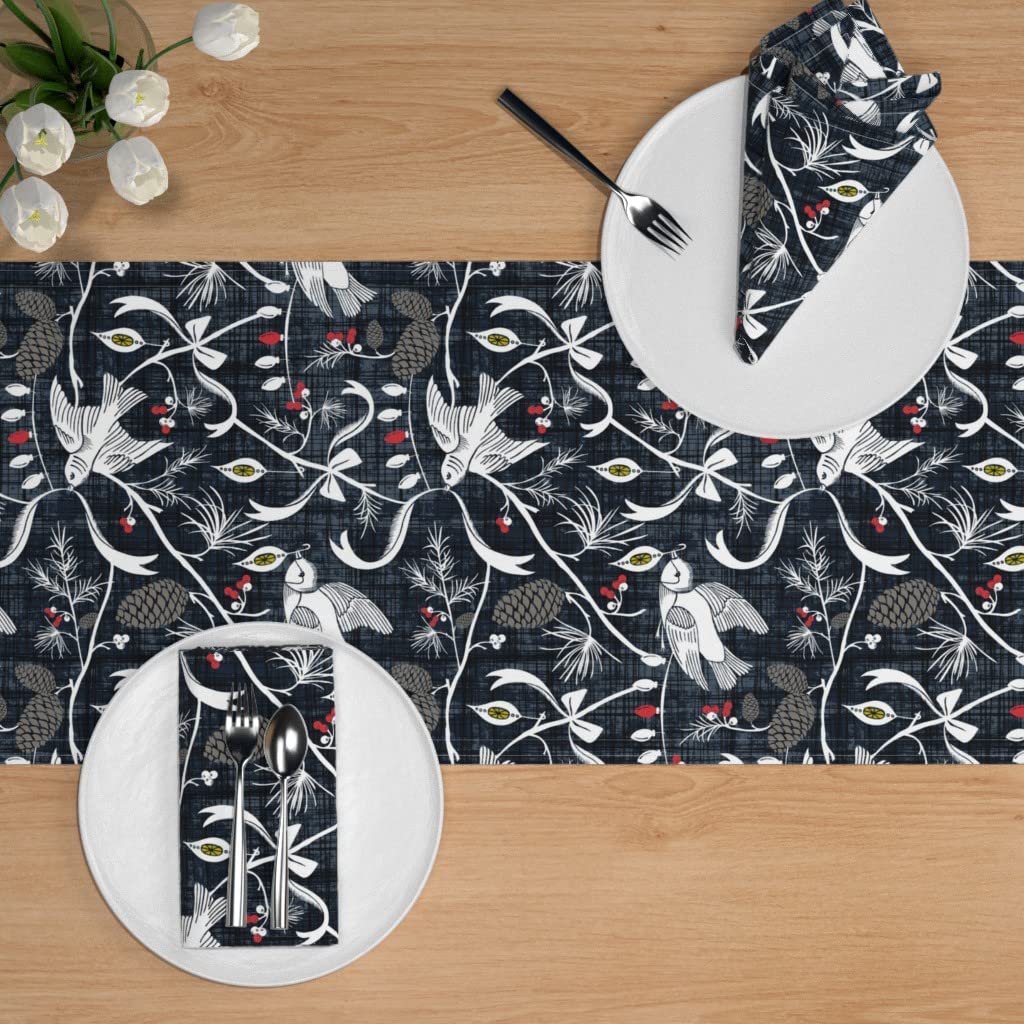 Custom Printed Cotton Sateen Table Runner 108