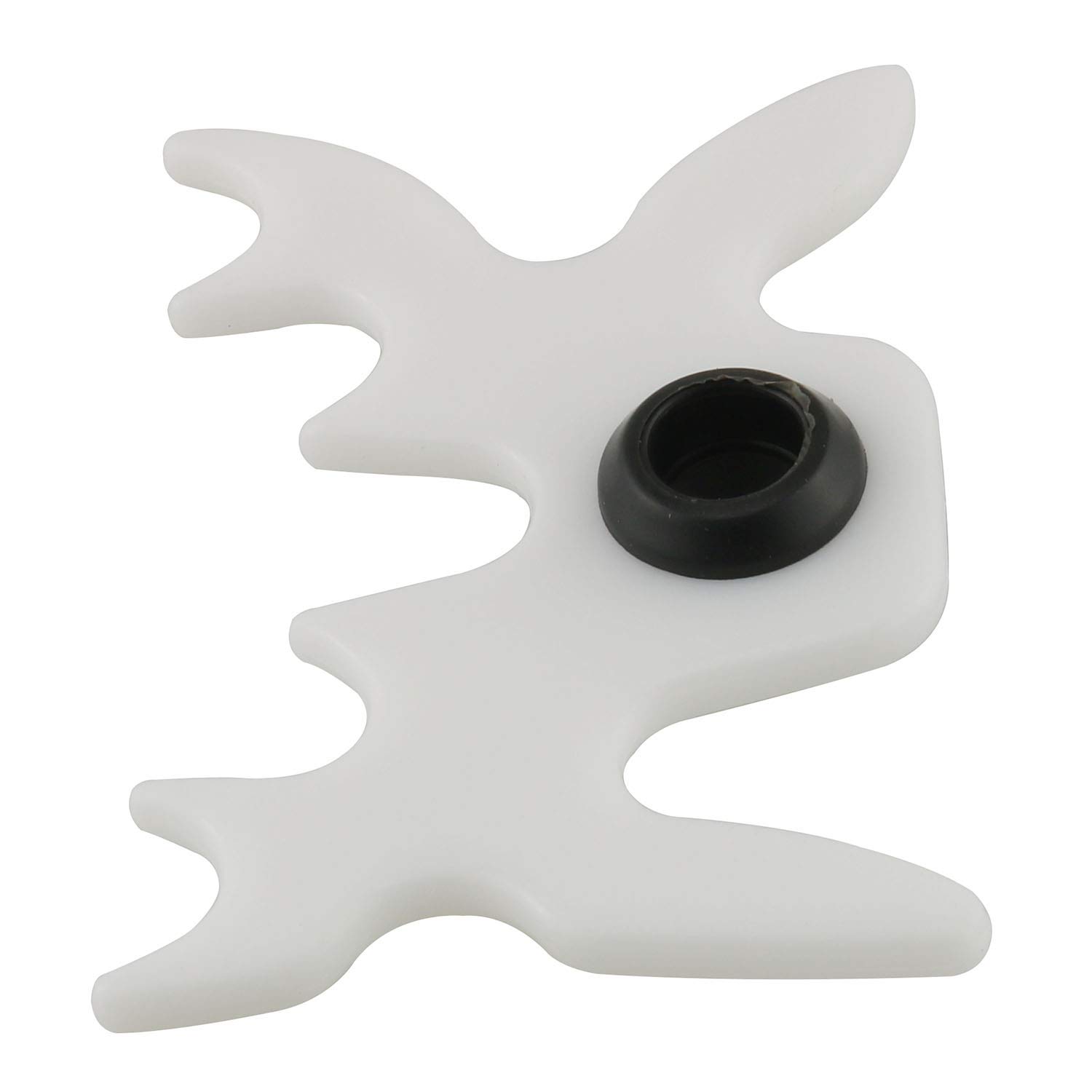 DGZZI Moosehead Bridge Head White Plastic Slip-On for Billiard Pool Cue Stick - Perfect for Precision Shots in Pool Games