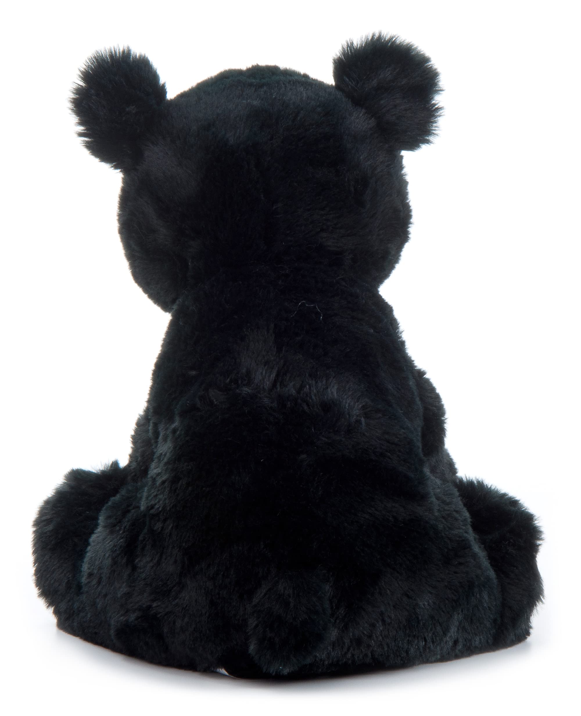 Wild Onez 9-Inch Black Bear Plush Toy - Soft Stuffed Animal for Kids, Perfect Gift for Birthdays & Holidays - Great for Cuddling, Nursery Decor, and Themed Petting Zoo Play