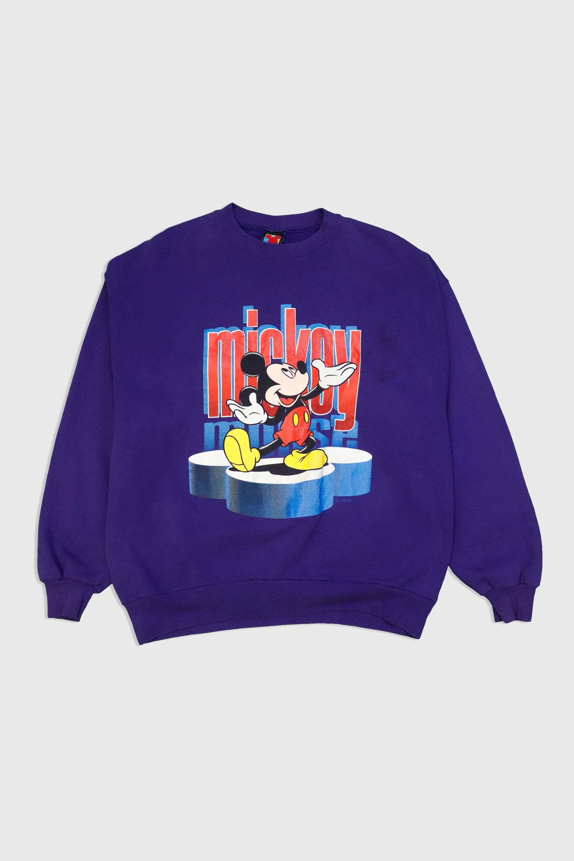 Vintage Disney Mickey Mouse Sweatshirt - Soft Cotton Pullover Hoodie for Men & Women - Perfect for Casual Wear, Disney Fans & Theme Park Visits