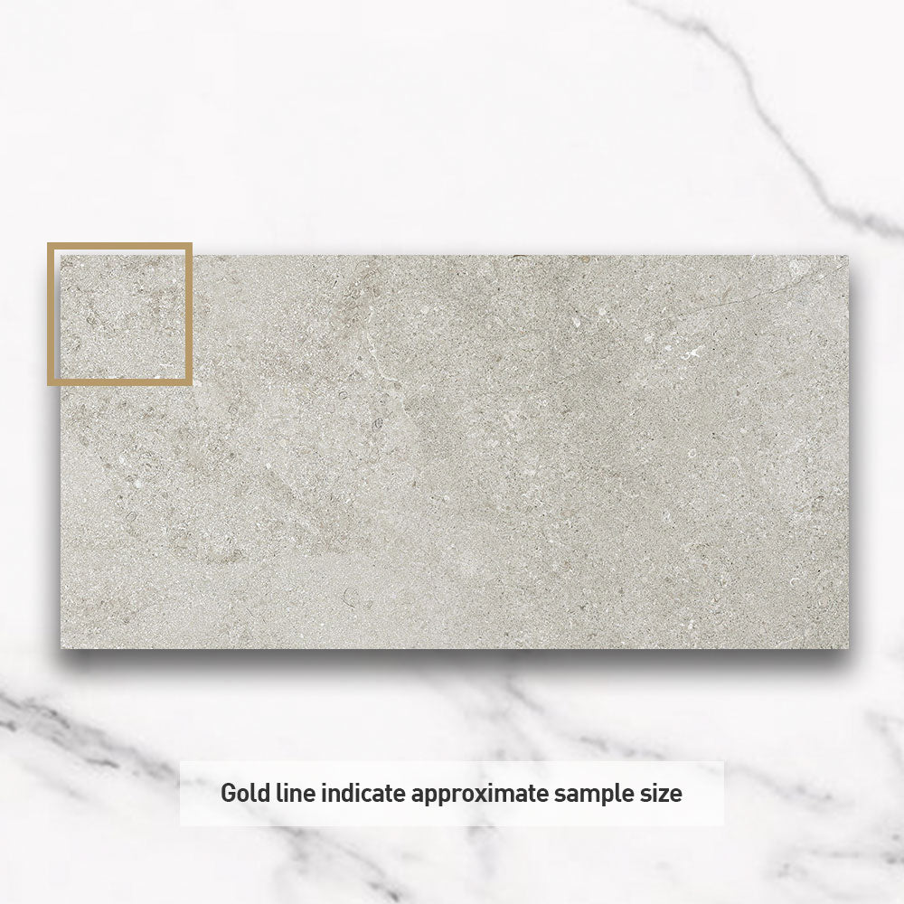 Bordeaux Grey 300x600mm Matte Marble Look Porcelain Tile - Premium Wall & Floor Tile for Bathroom, Kitchen & Living Room Renovation