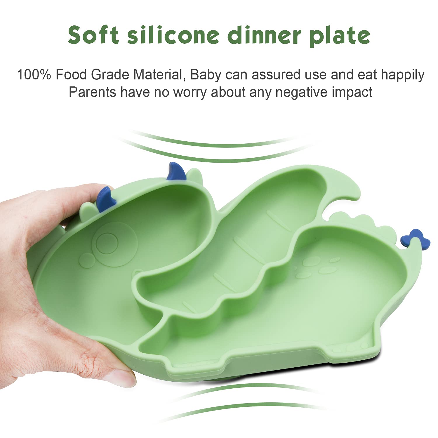 Non-Slip Silicone Suction Plate & Bowl Set for Babies & Toddlers - BPA-Free Dishwasher Safe Baby Feeding Set - Perfect for Highchairs, Travel & Mess-Free Mealtime