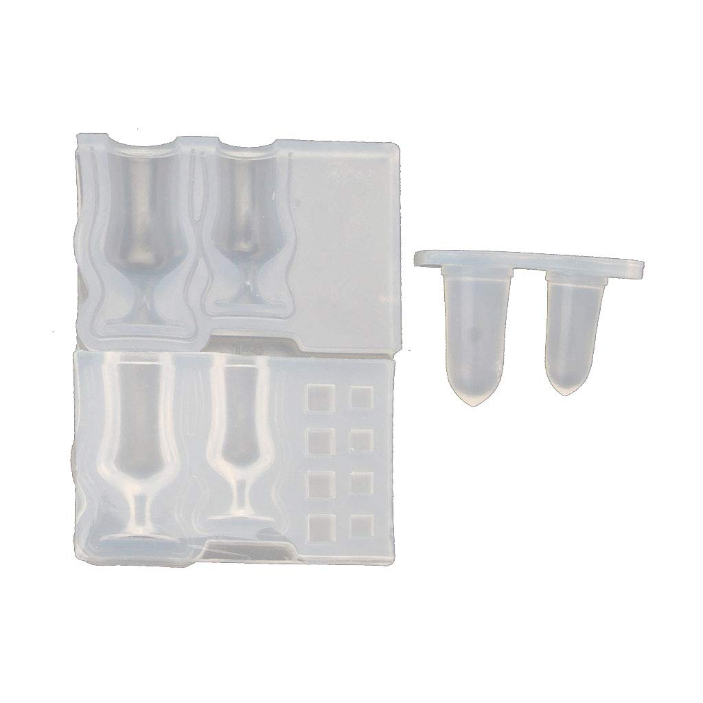 Mini Milk Bottle Goblet Cup Silicone Mold for Epoxy Resin Casting - DIY Jewelry Making, Candle & Soap Molds - Perfect for Crafting, Home Decor & Gift Ideas