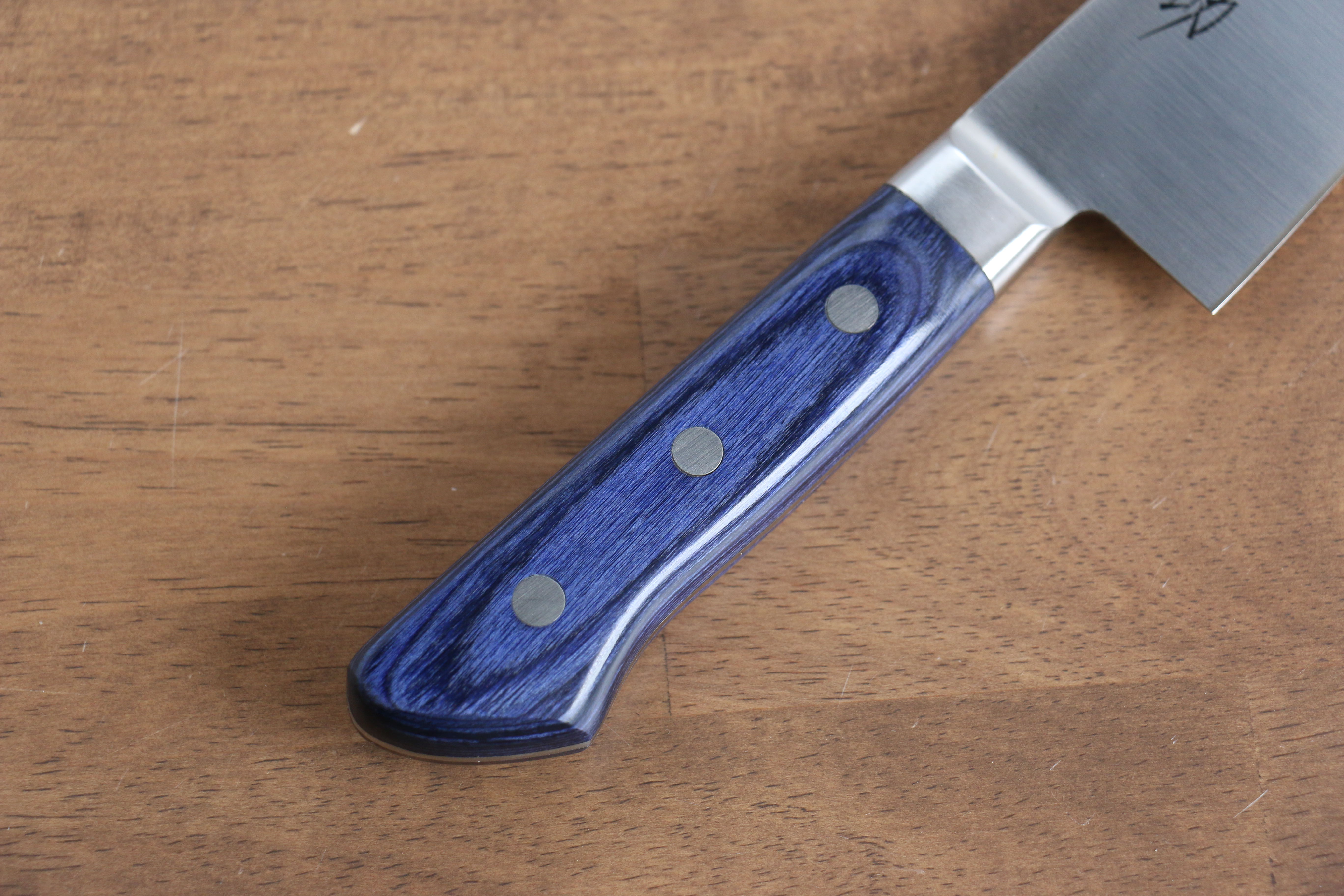 Premium Seisuke Seiten Molybdenum Gyuto Knife 180mm - Japanese Chef's Knife with Blue Pakka Wood Handle - Perfect for Sushi, Meat Cutting & Professional Kitchen Use