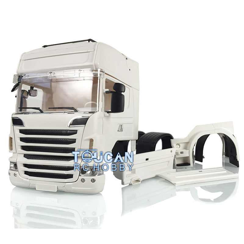 1/14 Scale TAMIYA RC Tractor Truck R730 KIT - Highline Plastic Cabin DIY Accessories & Spare Parts for Remote Controlled Car - Perfect for RC Model Building, Customization & Replacement Parts
