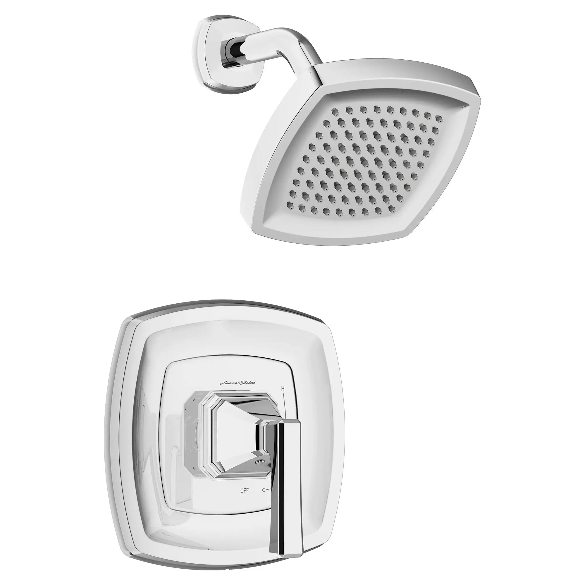 Crawford 1.8 GPM Water Saving Shower Trim Kit with Double Ceramic Pressure Balance Cartridge & Lever Handle - Perfect for Eco-Friendly Bathrooms & Water Conservation Homes