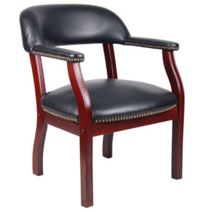 Boss Captain’s Guest Accent Dining Chair B9540 - Stylish & Comfortable for Living Room, Dining Area, or Office Decor