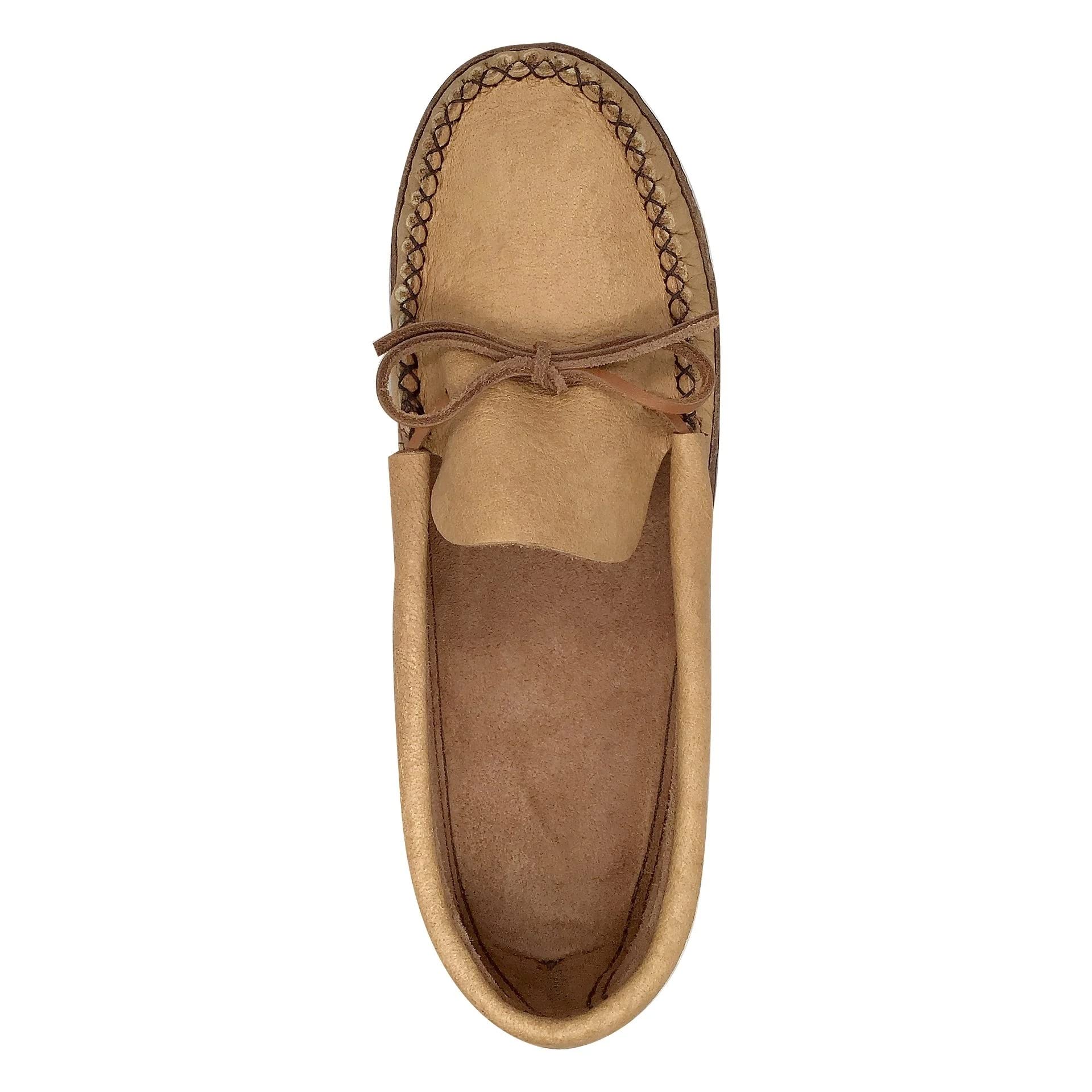 Premium Men's Moose Hide Leather Earthing Moccasins with Heavy Oil Tan Sole - Comfortable Indoor/Outdoor Grounding Shoes for Relaxation & Wellness