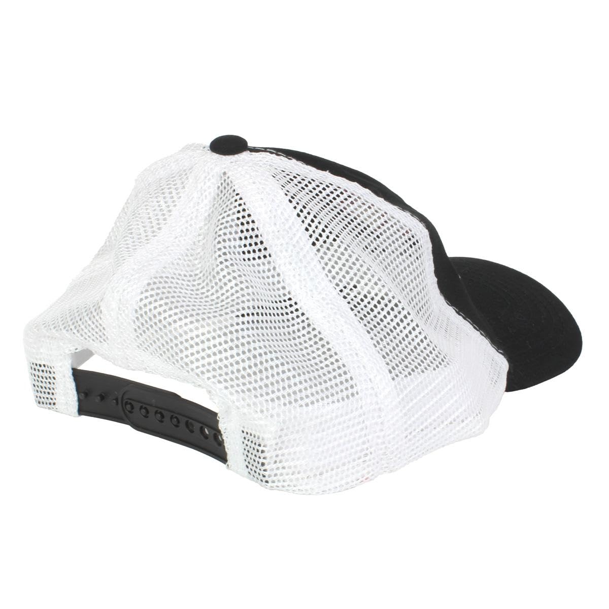 Massey Ferguson Black & White Mesh Baseball Cap - Adjustable & Breathable for Farming, Outdoor Work & Casual Wear