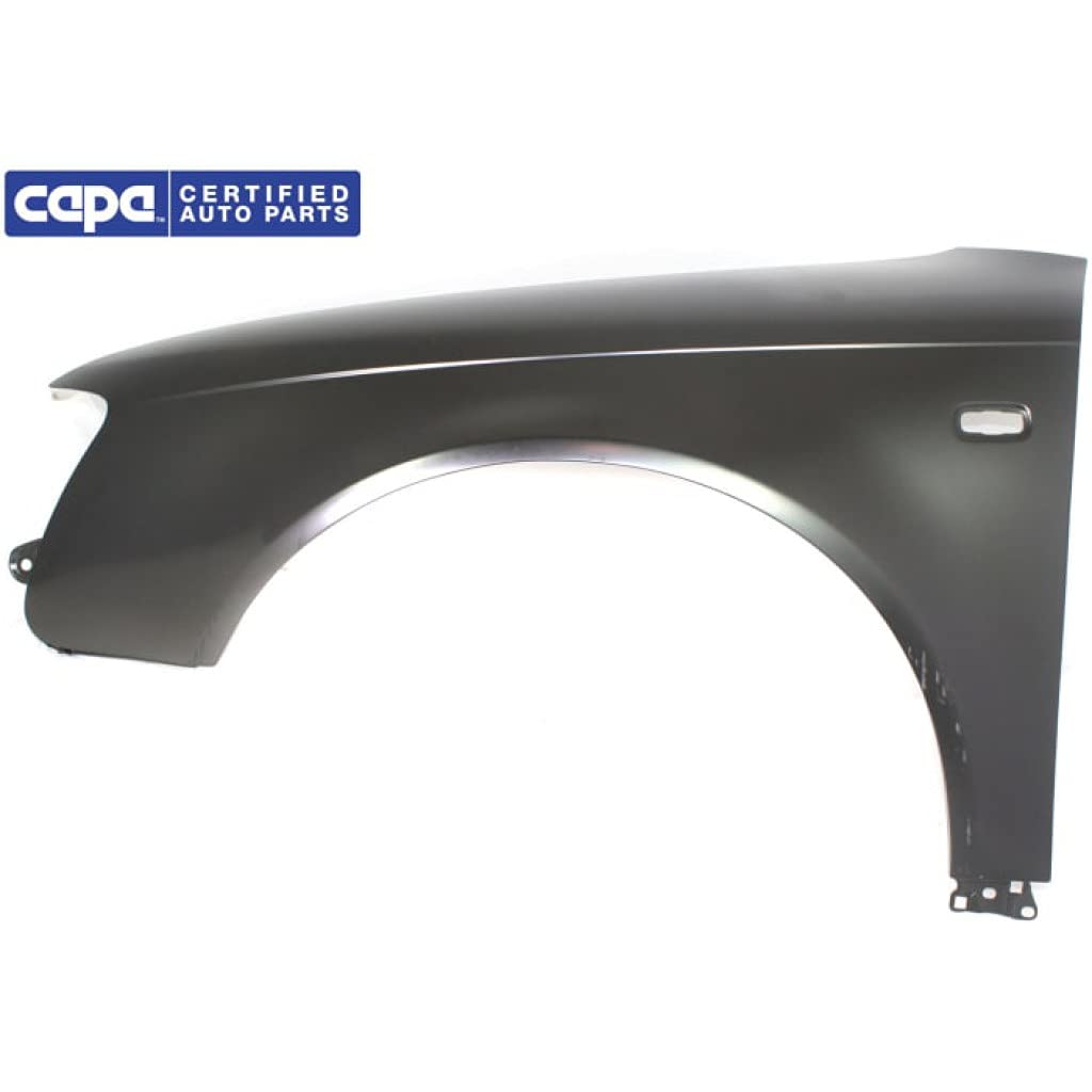 2005-2008 Audi A4 Driver Side Front Fender Replacement - CAPA Certified with Turn Signal Hole | Compatible with Base/Avant Models | Fits Part Numbers 8E0821105F & AU1240116 | Perfect for Auto Body Repair & Restoration Projects
