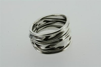 Clean Creased Ring - Sterling Silver Jewelry for Women, Elegant & Minimalist Design - Perfect for Everyday Wear, Parties & Gifts