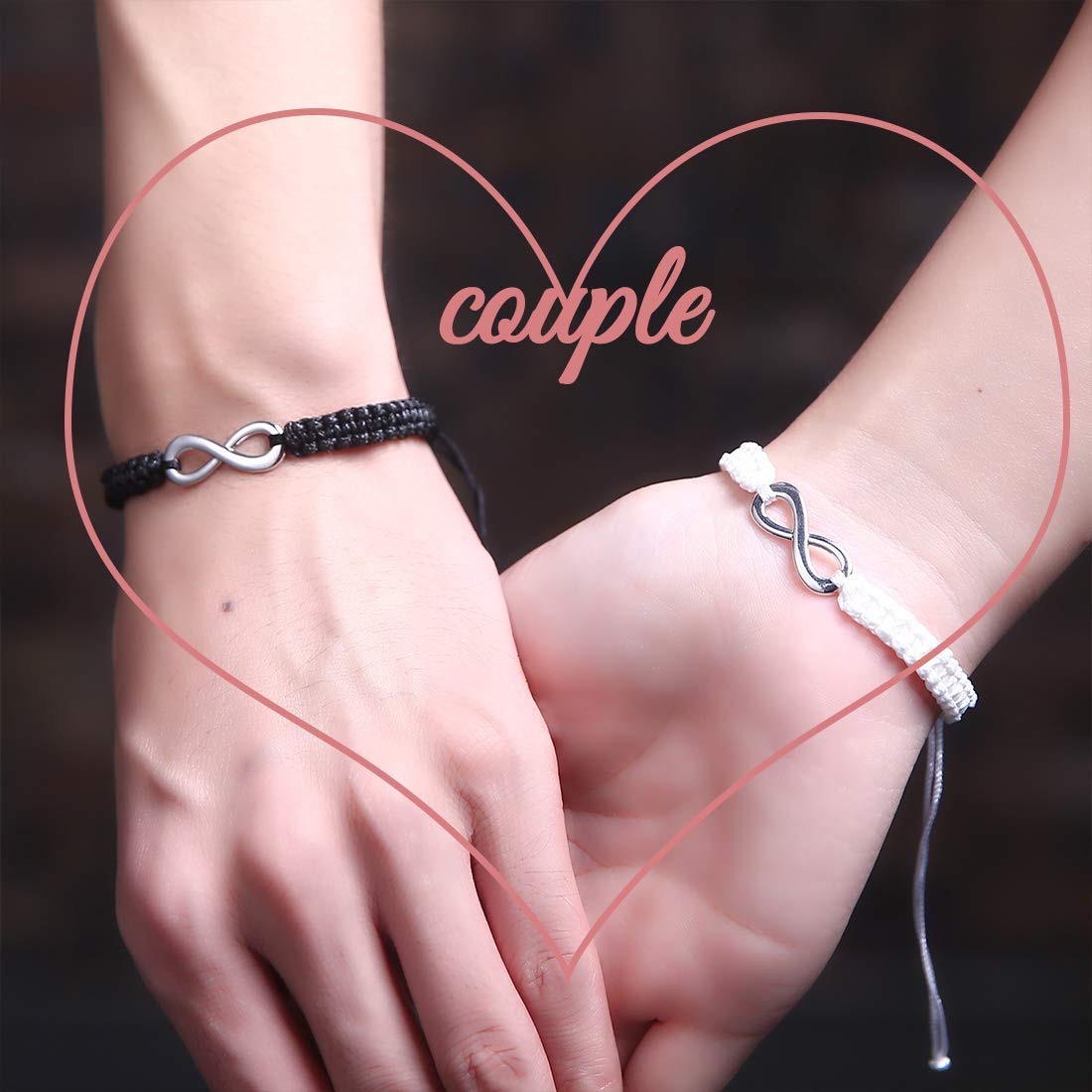 Best Friend Necklaces for 2 - BFF Matching Jewelry Set with His & Hers Bracelets, Valentine's Day Couple Gifts for Anniversaries, Birthdays and Special Occasions | Perfect for Best Friends, Couples and Loved Ones