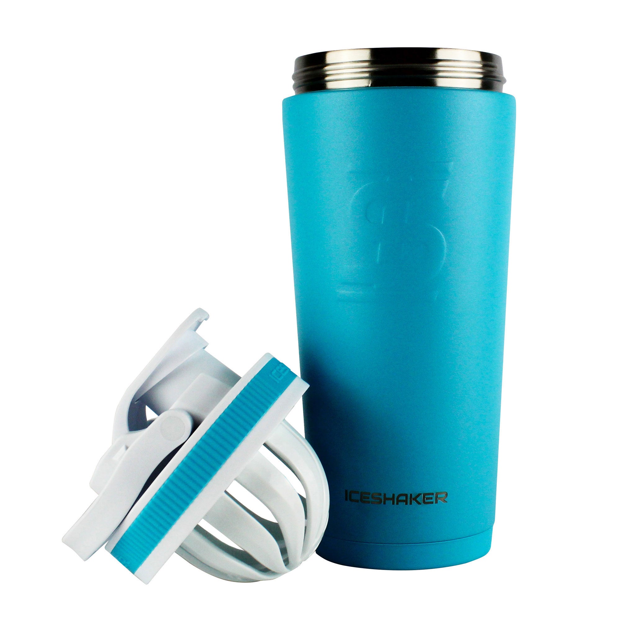 Officially Licensed Chicago Fire 26oz Insulated Stainless Steel Water Bottle with Leakproof Lid - Caribbean Blue - Perfect for Gym, Workouts & Outdoor Activities