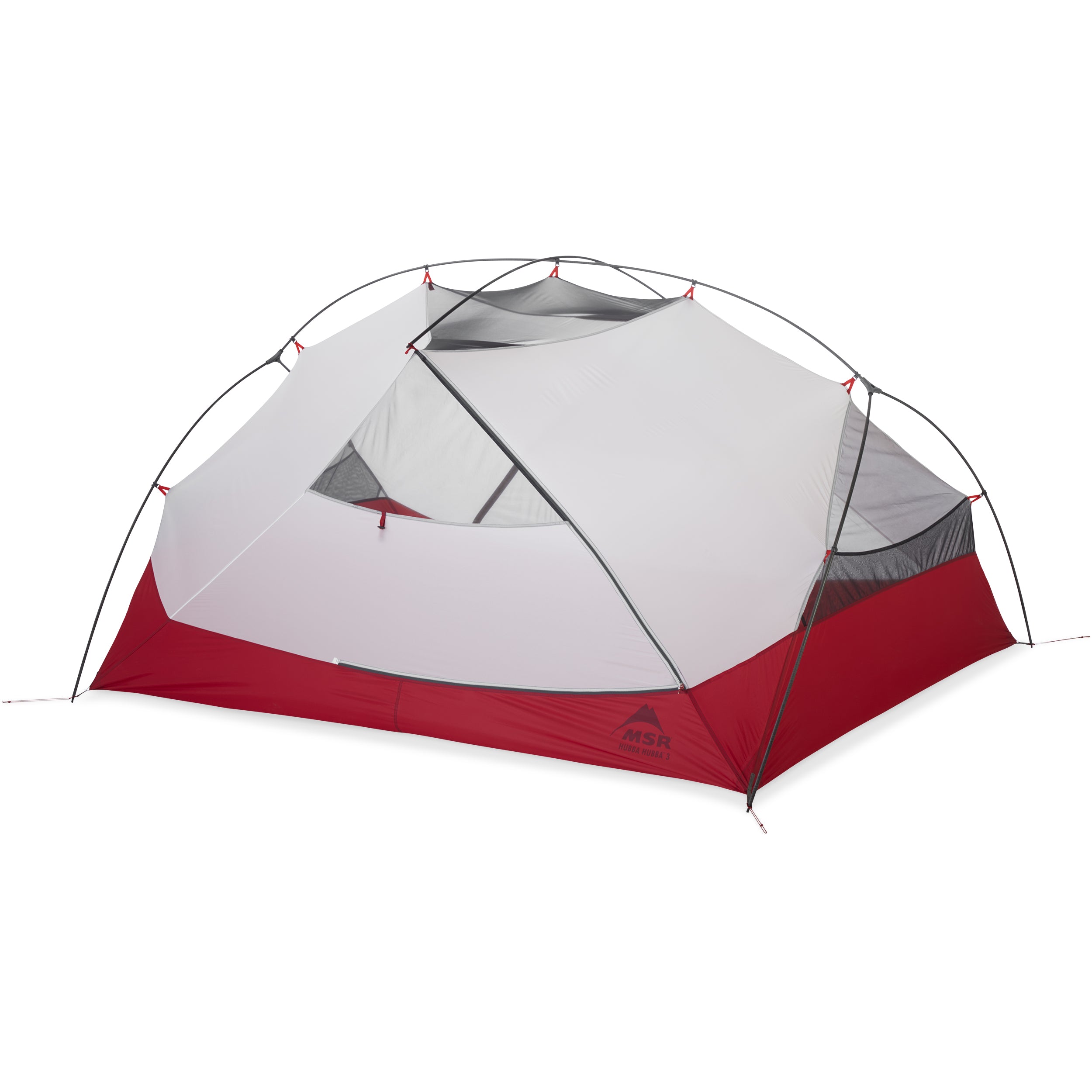 MSR Hubba Hubba 3-Person Lightweight Backpacking Tent - Ultralight Camping Shelter for Hiking, Backpacking & Outdoor Adventures | Waterproof & Windproof 3-Season Tent