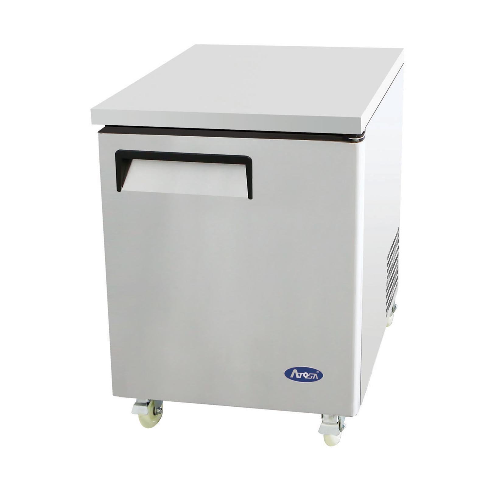 Atosa MGF8401 27-Inch Stainless Steel Undercounter Refrigerator - Energy Star Certified Commercial Fridge for Restaurants, Bars & Home Kitchens