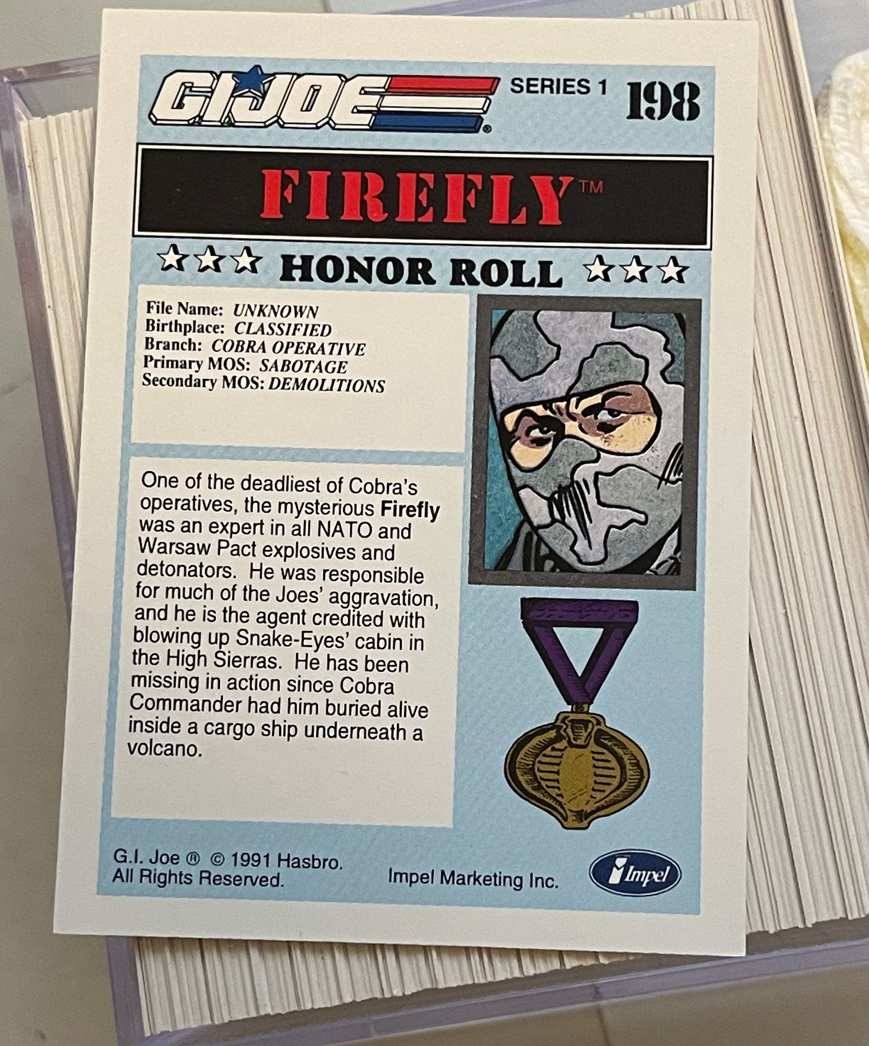 1991 G.I. Joe Complete Trading Card Set - Vintage Collectible Cards for Display, Gaming & Nostalgic Gift Giving