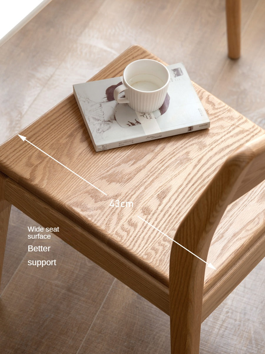 Solid Oak & Ash Wood Stacking Dining Chairs - Heavy Duty & Space-Saving for Restaurants, Events & Home Use