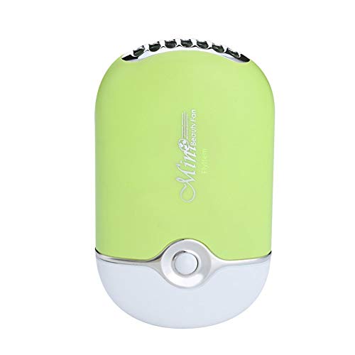 Sanyipace USB Mini Fan - Portable Rechargeable Eyelash Extension Dryer & Air Blower for Lash Artists - Perfect for Salons, Home Use, and Travel (Green)