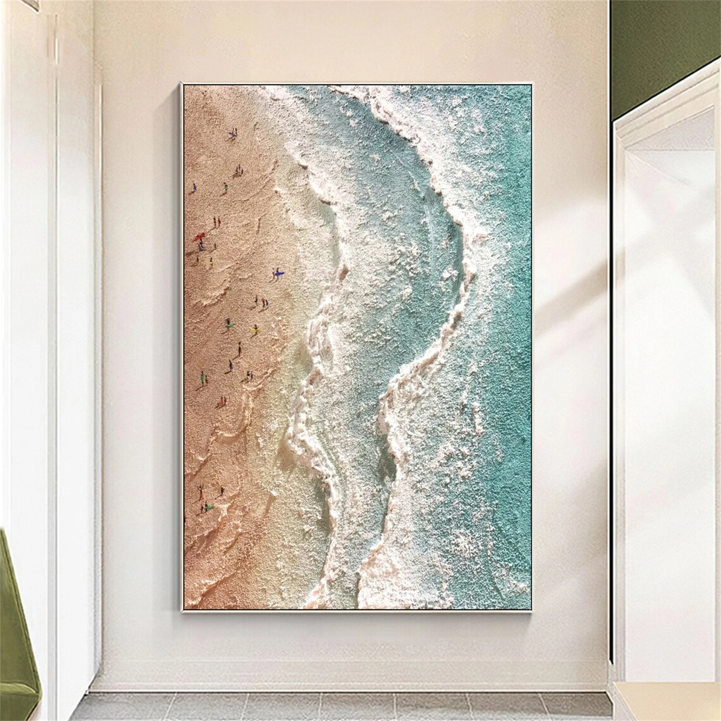 Ocean and Sky Painting #OS 053 - Stunning Seascape Wall Art for Home & Office Decor - Perfect for Living Room, Bedroom or Beach House