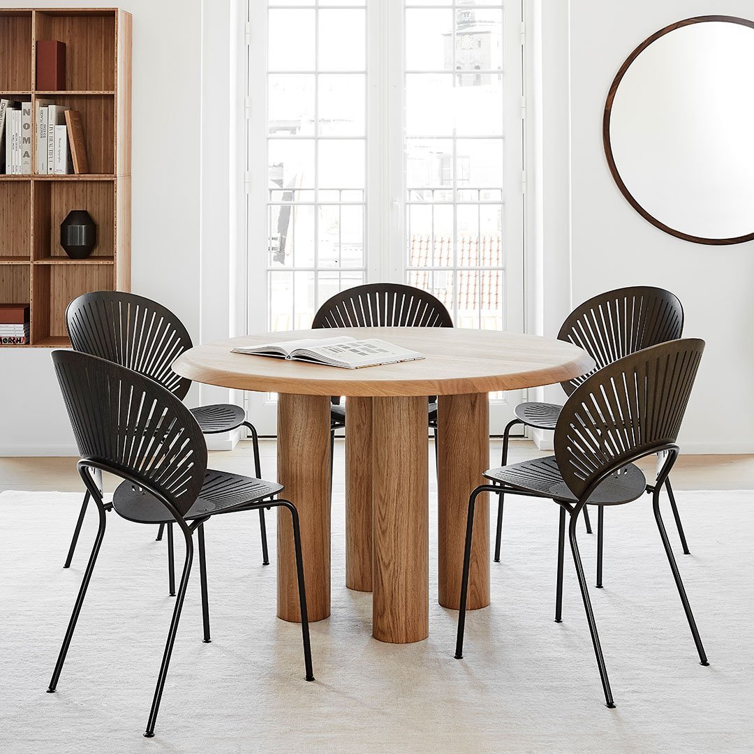 Modern Islets Dining Table - Solid Wood Kitchen Table for 6 - Perfect for Family Gatherings & Dinner Parties